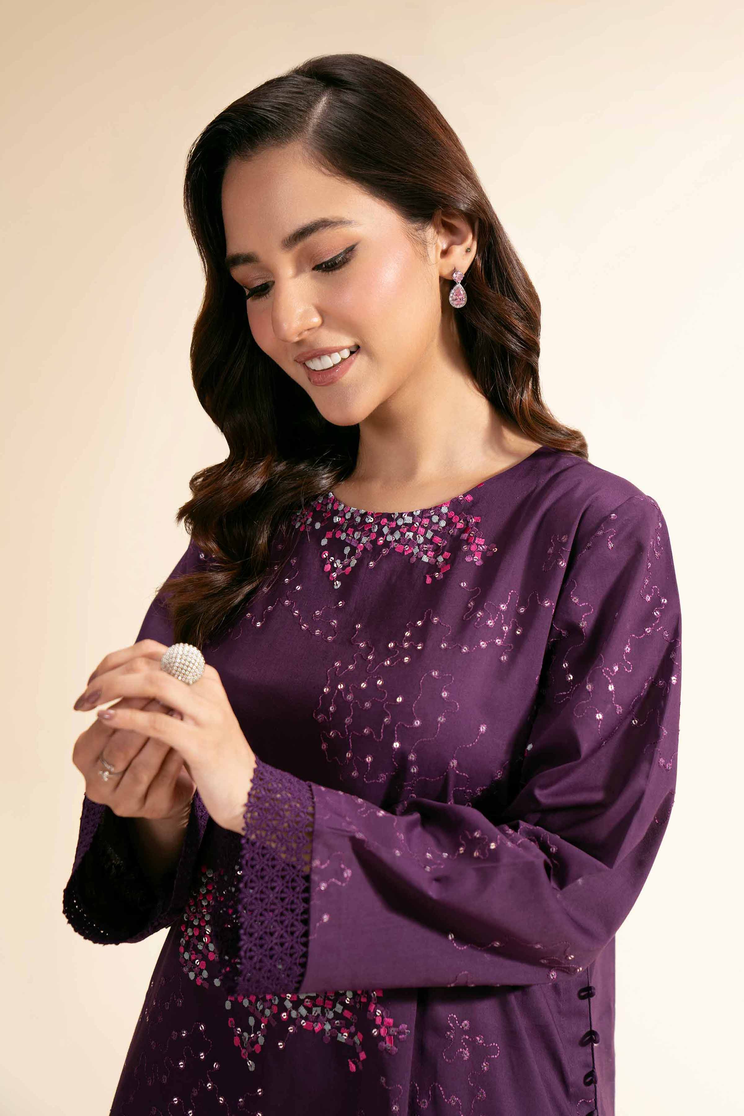 2 Piece - Dyed Embroidered Suit - 42501258