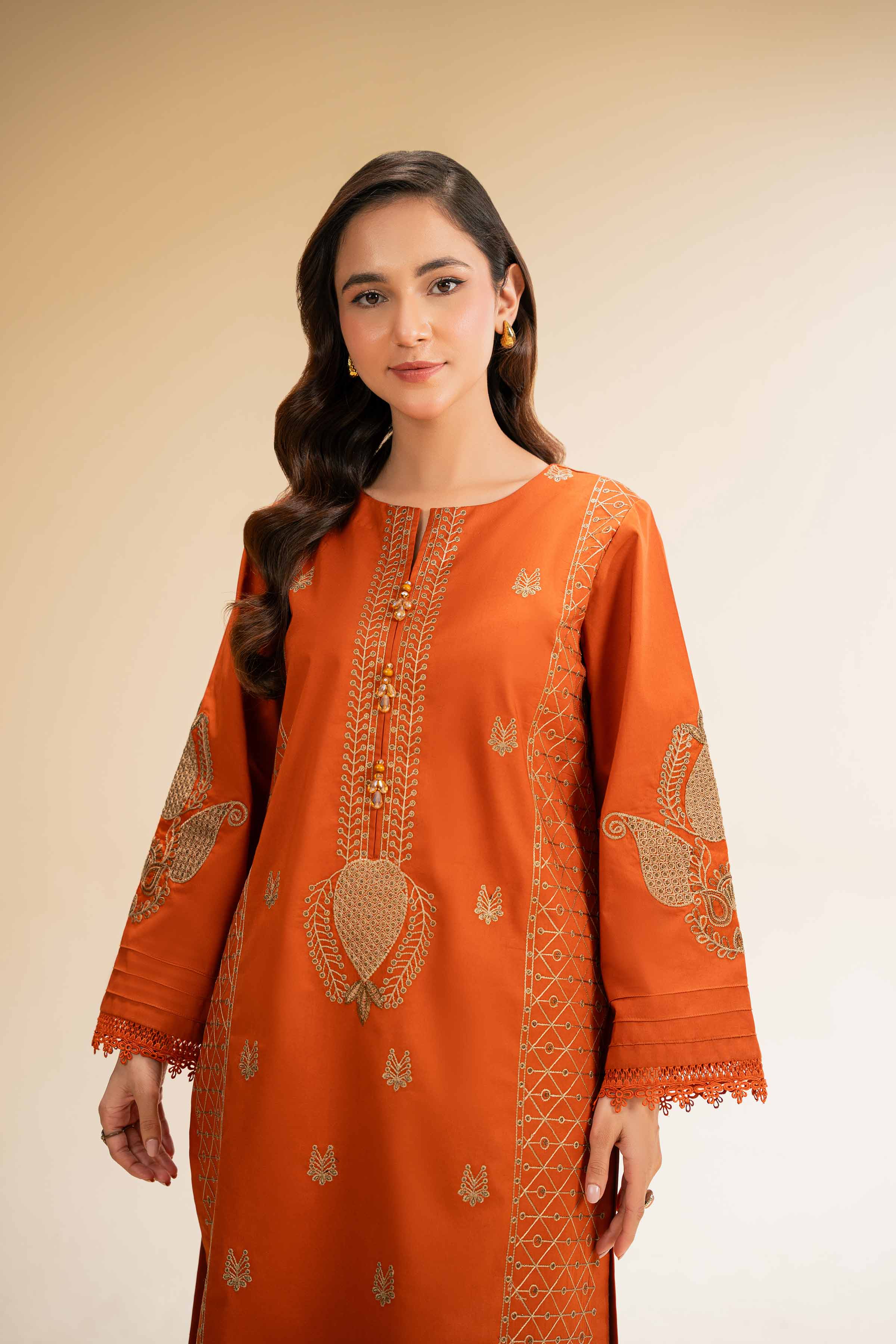 2 Piece - Dyed Embroidered Suit - 42501262