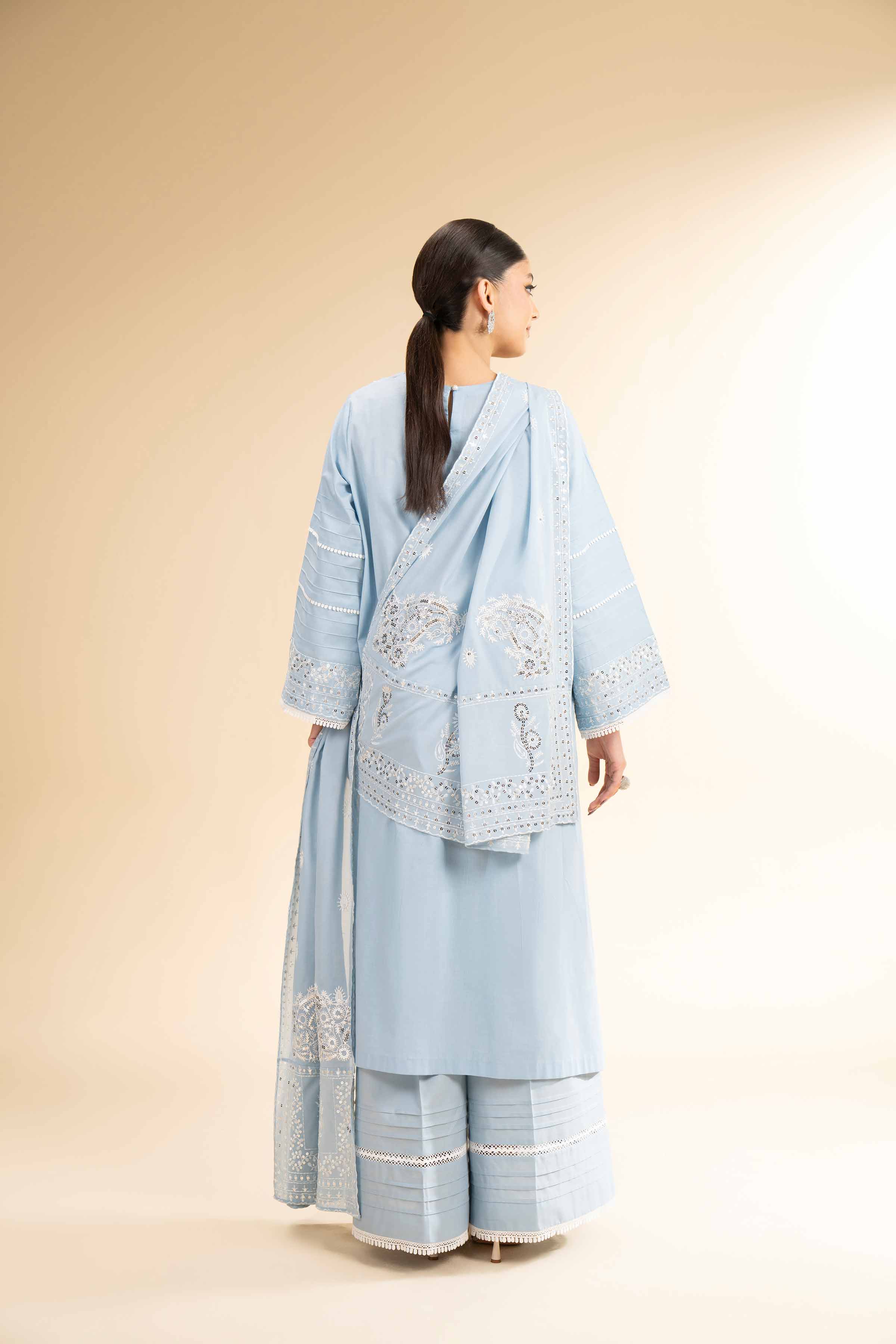 3 Piece - Dyed Embroidered Suit - 42501347