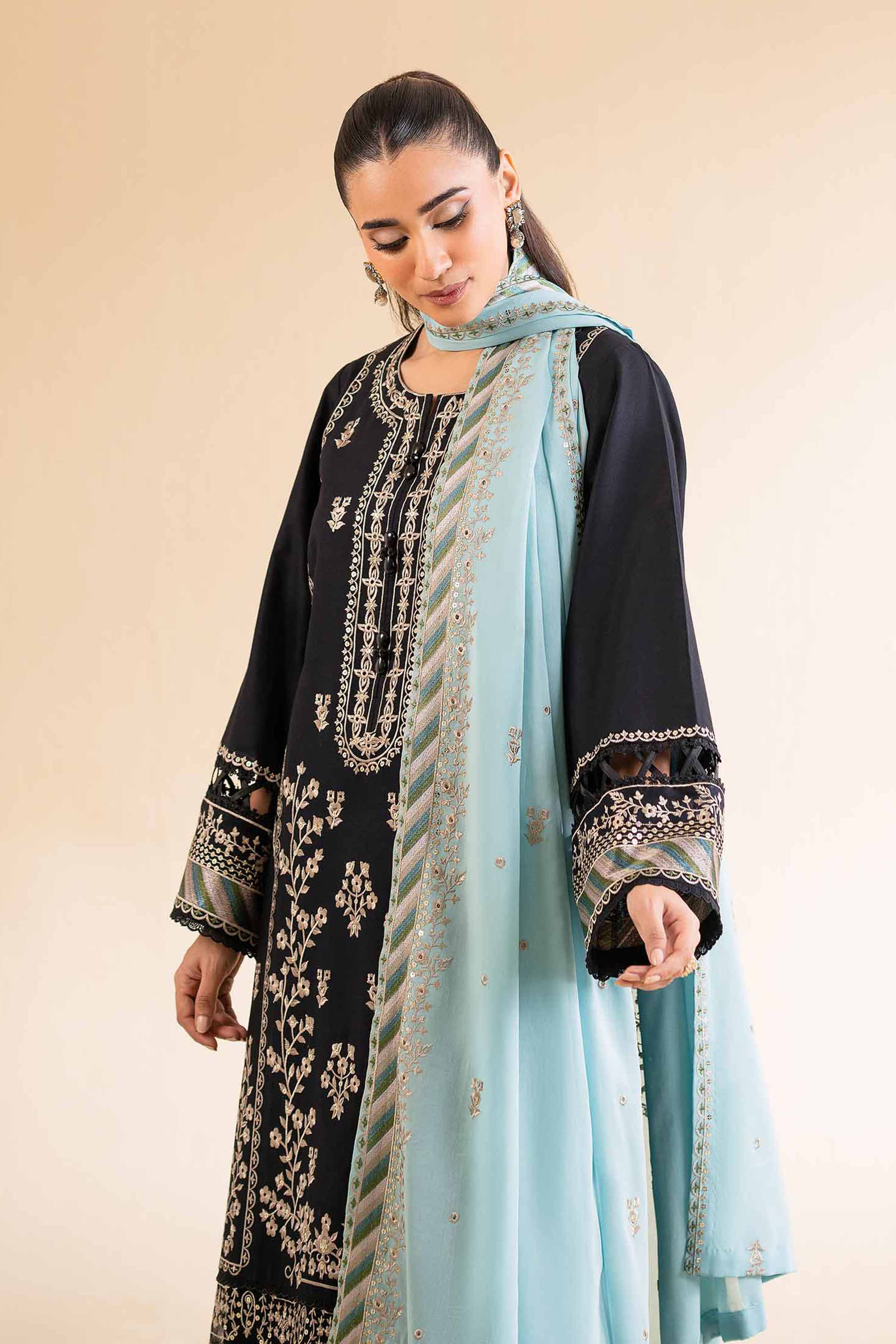 3 Piece - Dyed Embroidered Suit - 42501355