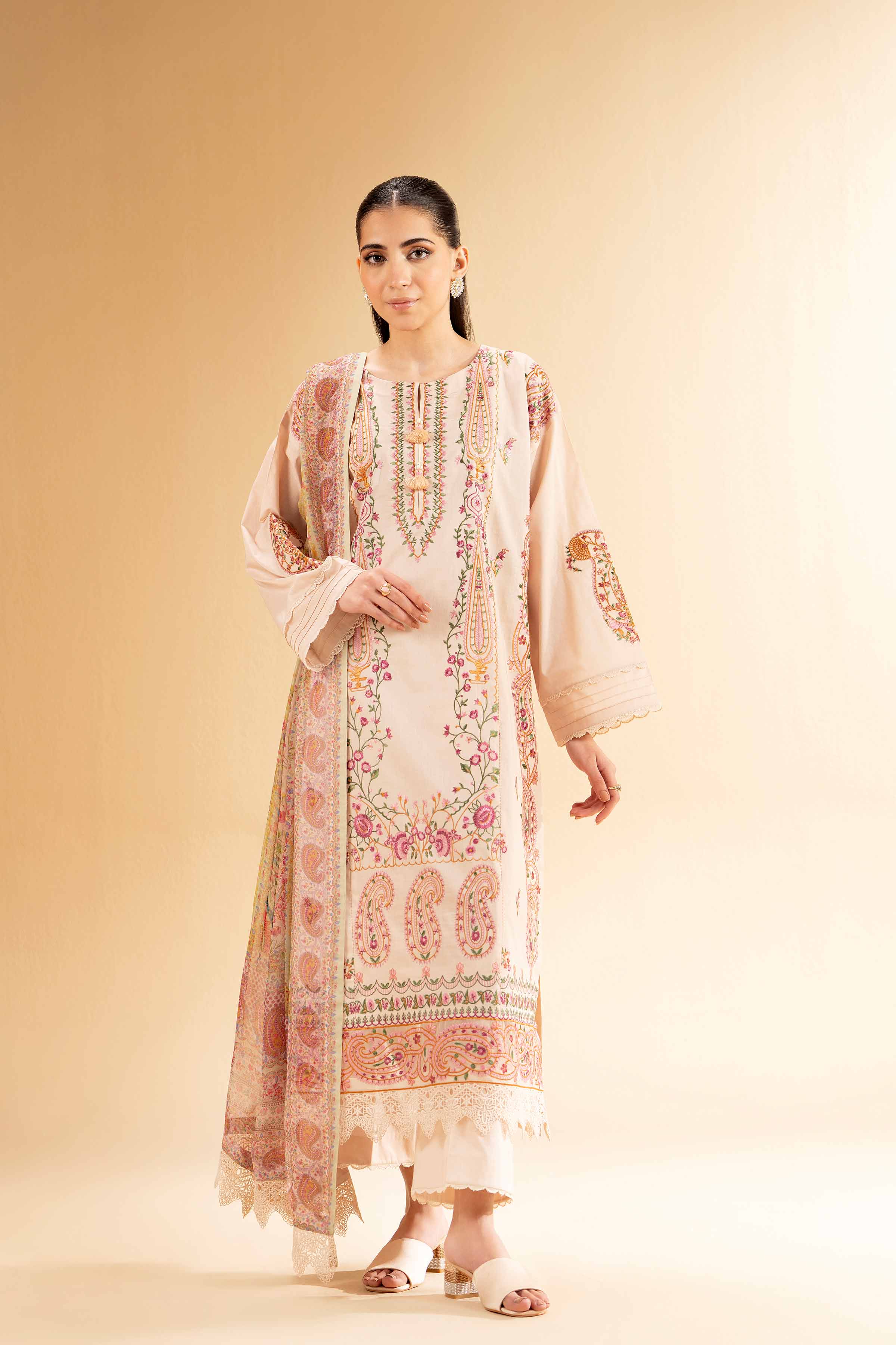 3 Piece - Embroidered Suit - 42501385