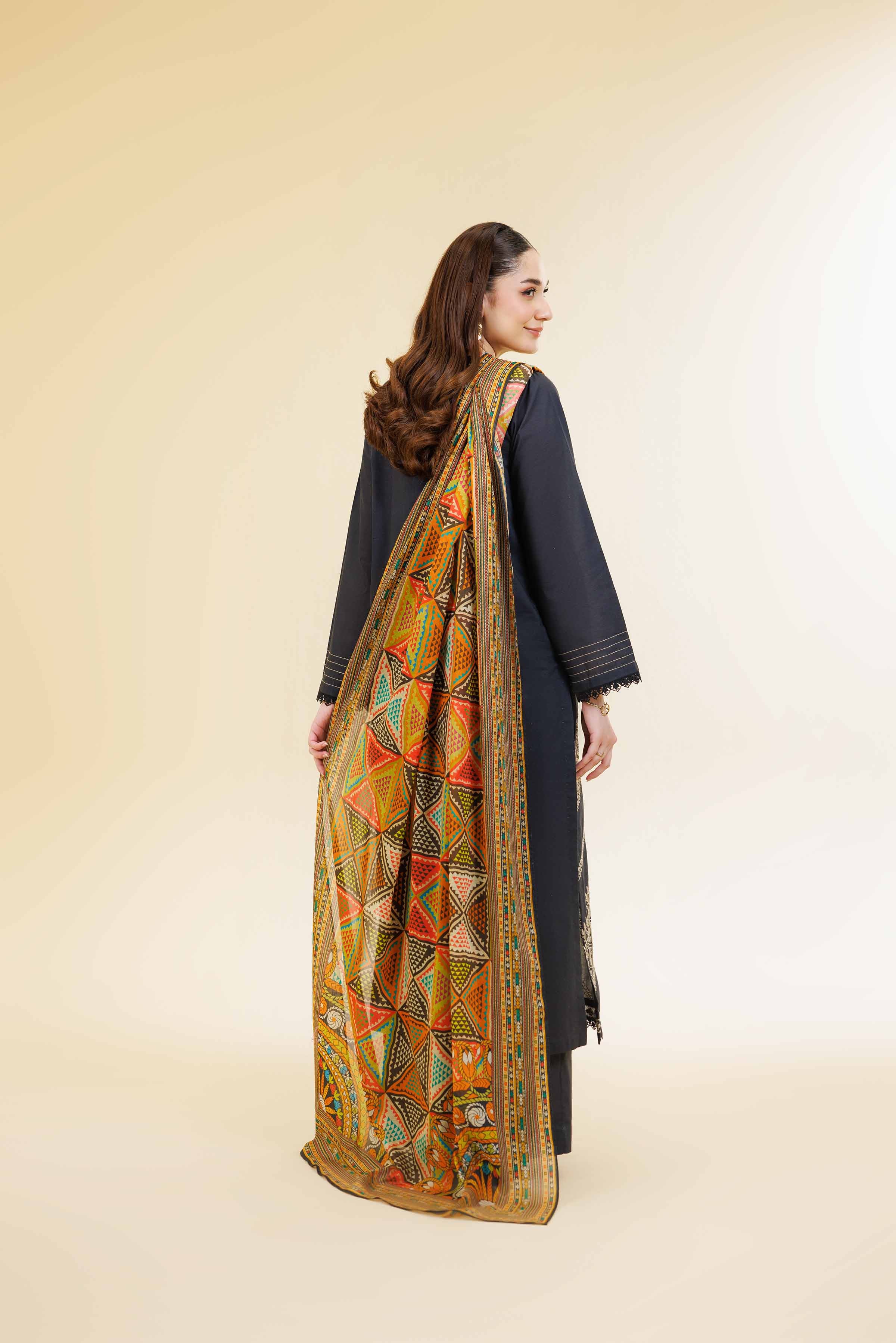 3 Piece - Digital Printed Embroidered Suit - 42501579
