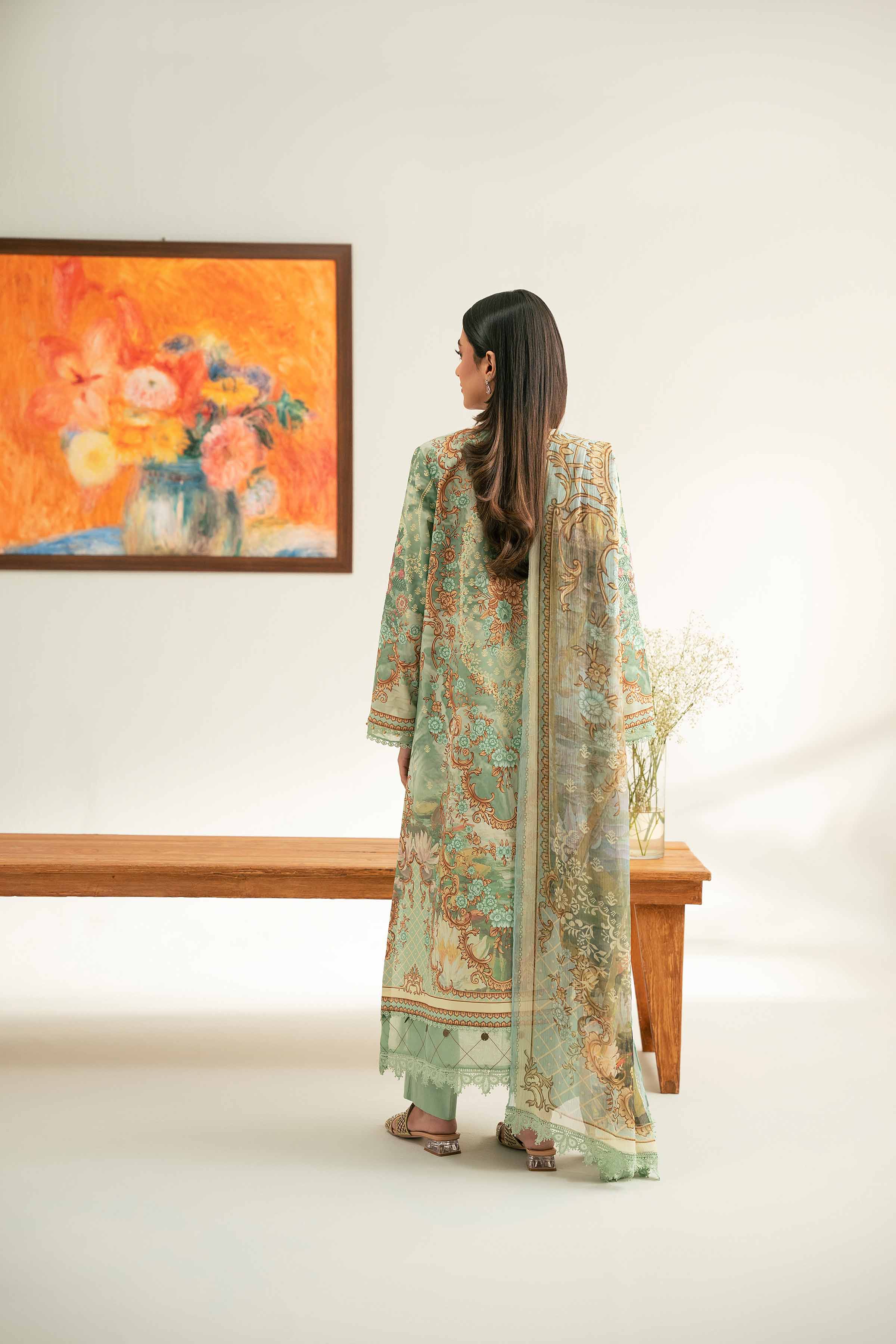 3 Piece - Digital Printed Embroidered Suit - 42501641