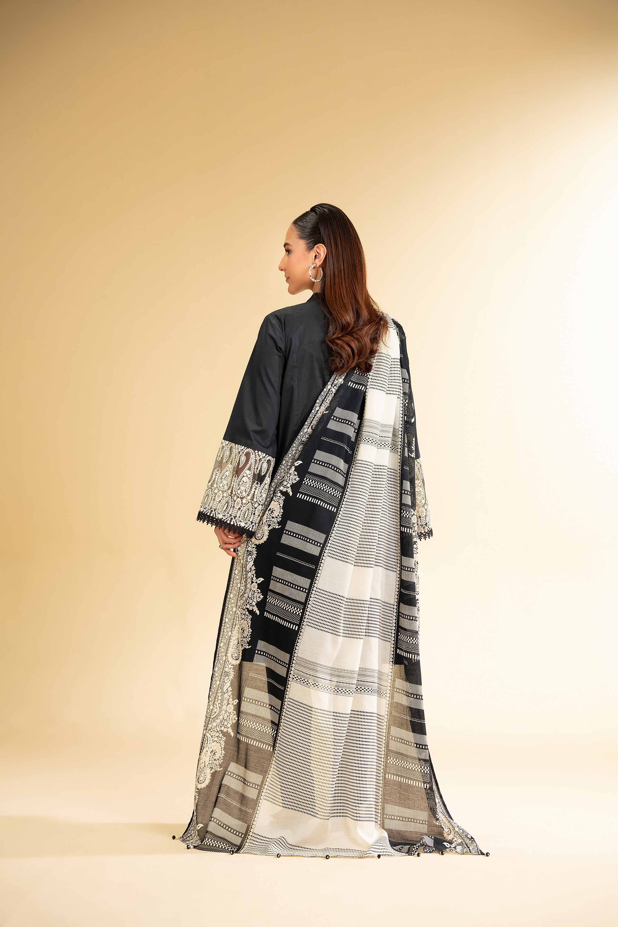 3 Piece - Printed Embroidered Suit - 42501657
