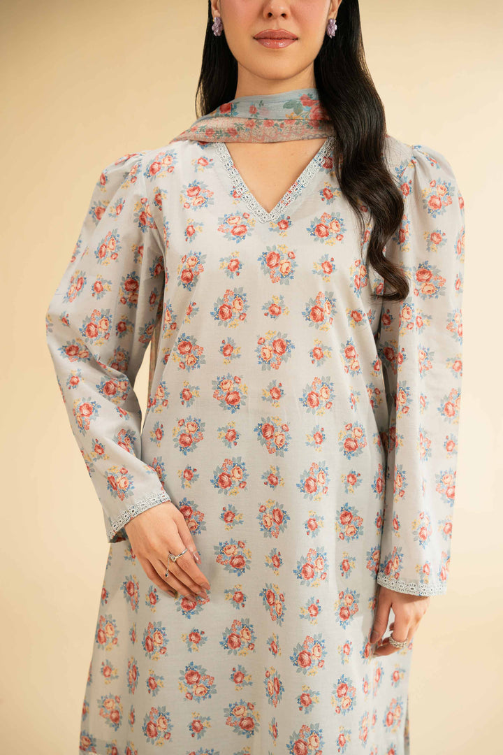 2 Piece - Digital Printed Embroidered Suit - 42501736 for Women - Unstitched Collection | Nishat | Shop Online