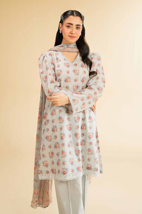 2 Piece - Digital Printed Embroidered Suit - 42501736 for Women - Unstitched Collection | Nishat | Shop Online