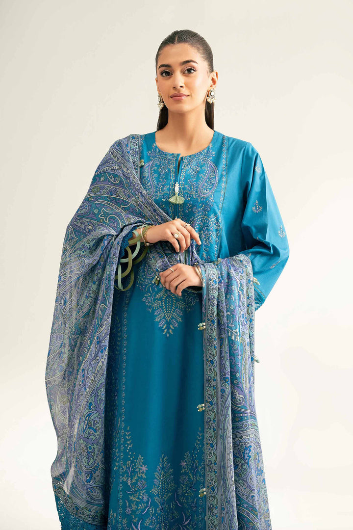 3 Piece - Digital Printed Embroidered Suit - 42501838 for Women - Unstitched Collection | Nishat | Shop Online