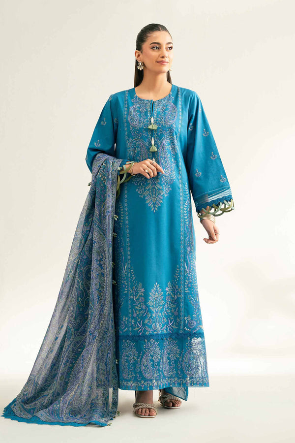 3 Piece - Digital Printed Embroidered Suit - 42501838 for Women - Unstitched Collection | Nishat | Shop Online