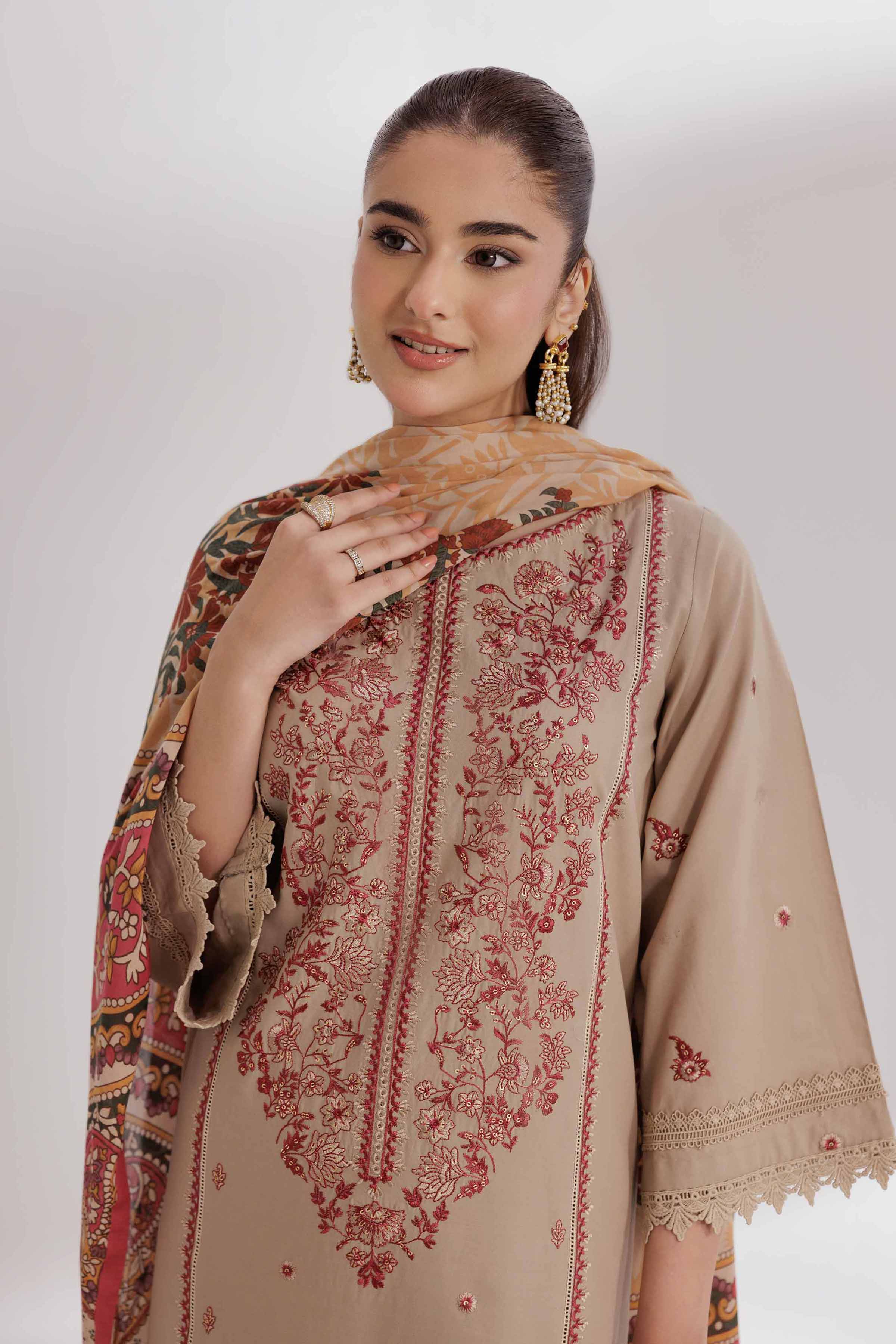 3 Piece - Digital Printed Embroidered Suit - 42501881 for Women - Unstitched Collection | Nishat | Shop Online