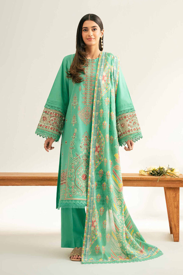 3 Piece - Digital Printed Embroidered Suit - 42501885 for Women - Unstitched Collection | Nishat | Shop Online