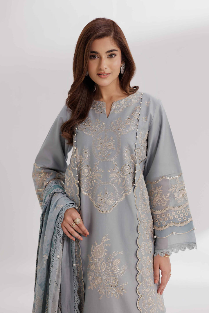 3 Piece - Digital Printed Embroidered Suit - 42501887 for Women - Unstitched Collection | Nishat | Shop Online