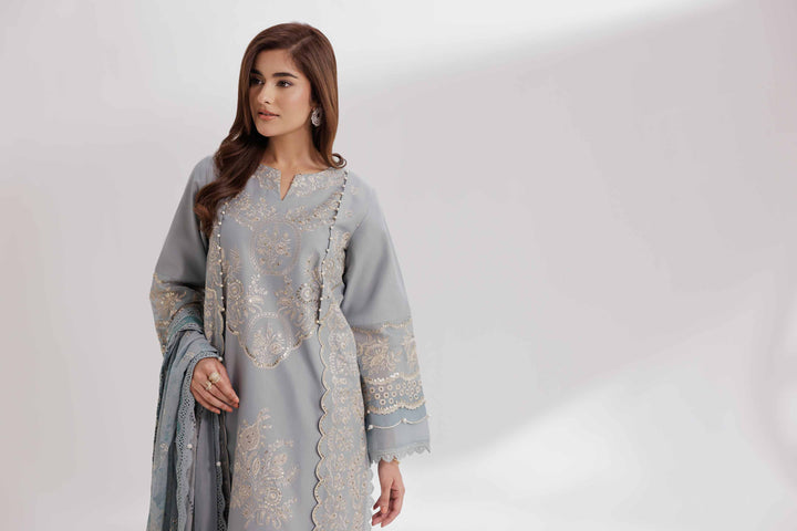 3 Piece - Digital Printed Embroidered Suit - 42501887 for Women - Unstitched Collection | Nishat | Shop Online