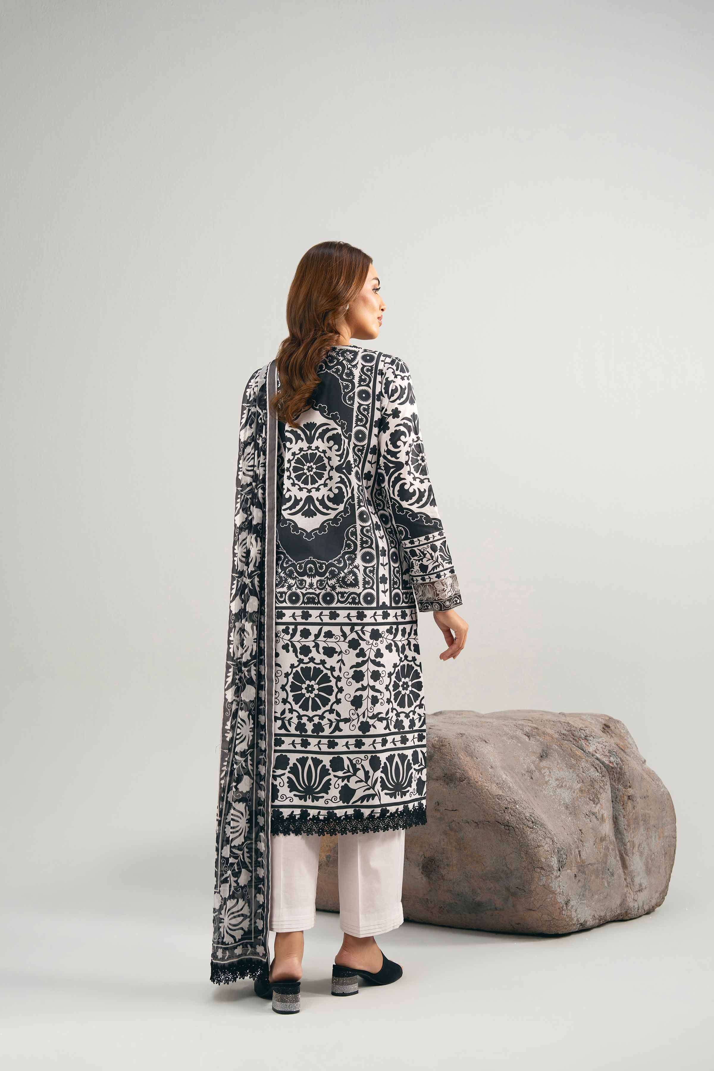 3 Piece - Digital Printed Embroidered Suit - 42502036 for Women - Unstitched Collection | Nishat | Shop Online