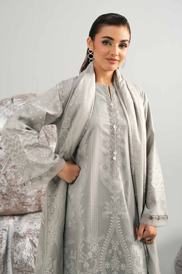 3 Piece - Dyed Jacquard Suit - 42502043 for Women - Unstitched Collection | Nishat | Shop Online