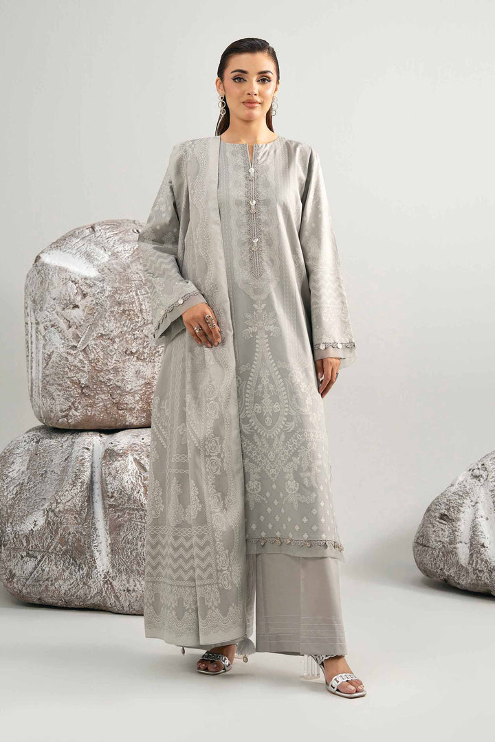 3 Piece - Dyed Jacquard Suit - 42502043 for Women - Unstitched Collection | Nishat | Shop Online