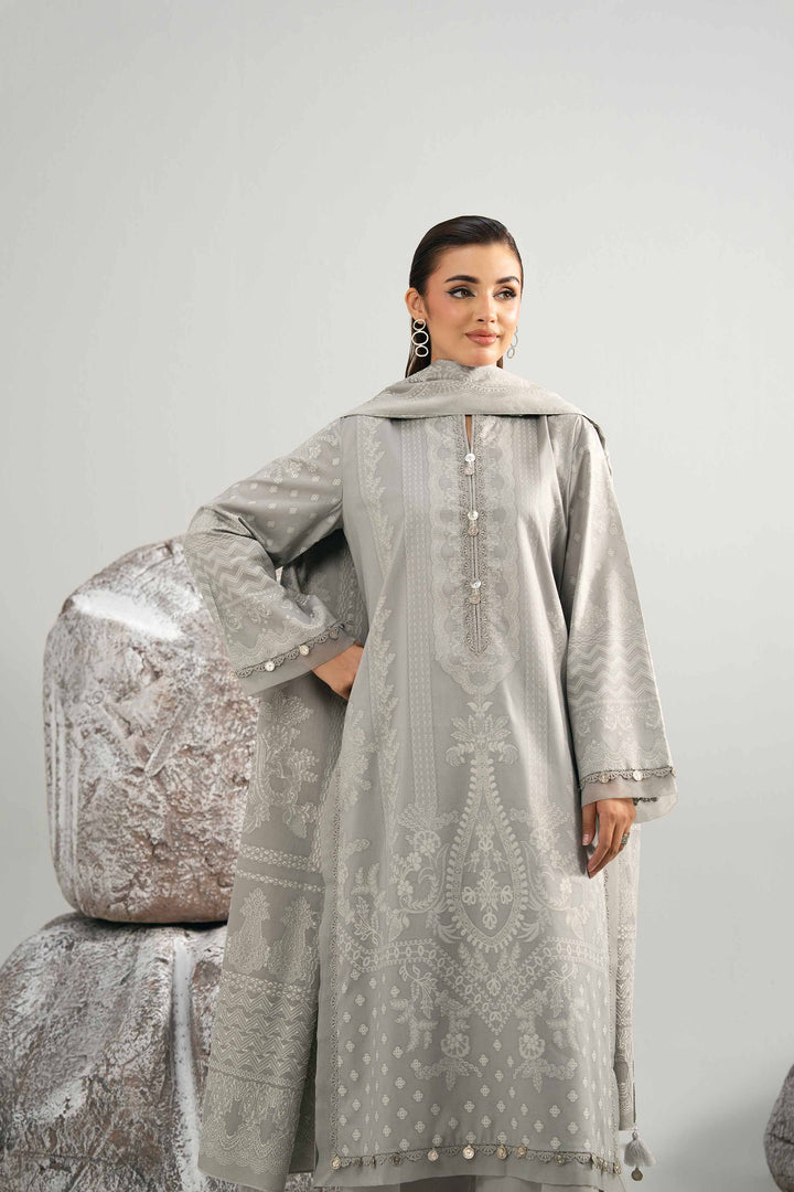 3 Piece - Dyed Jacquard Suit - 42502043 for Women - Unstitched Collection | Nishat | Shop Online