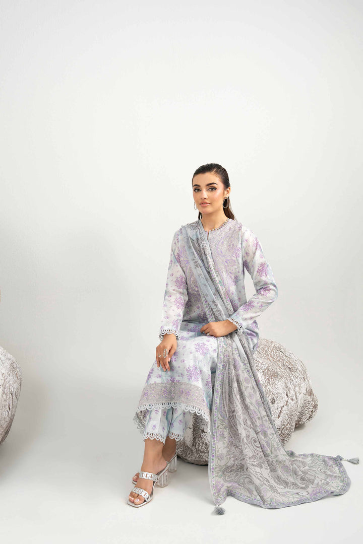 3 Piece - Digital Printed Embroidered Suit - 42502045 for Women - Unstitched Collection | Nishat | Shop Online