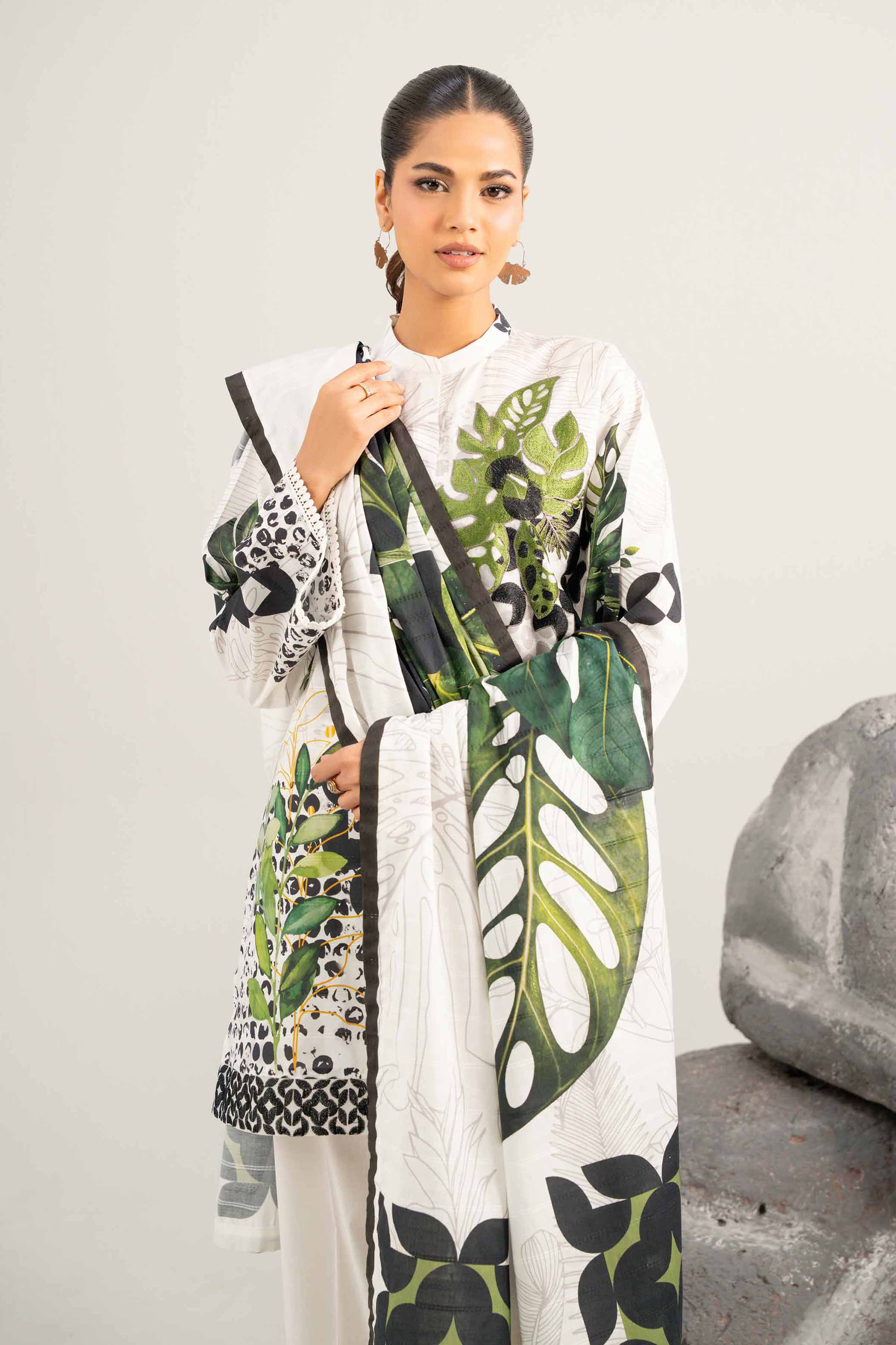 3 Piece - Digital Printed Embroidered Suit - 42502051 for Women - Unstitched Collection | Nishat | Shop Online