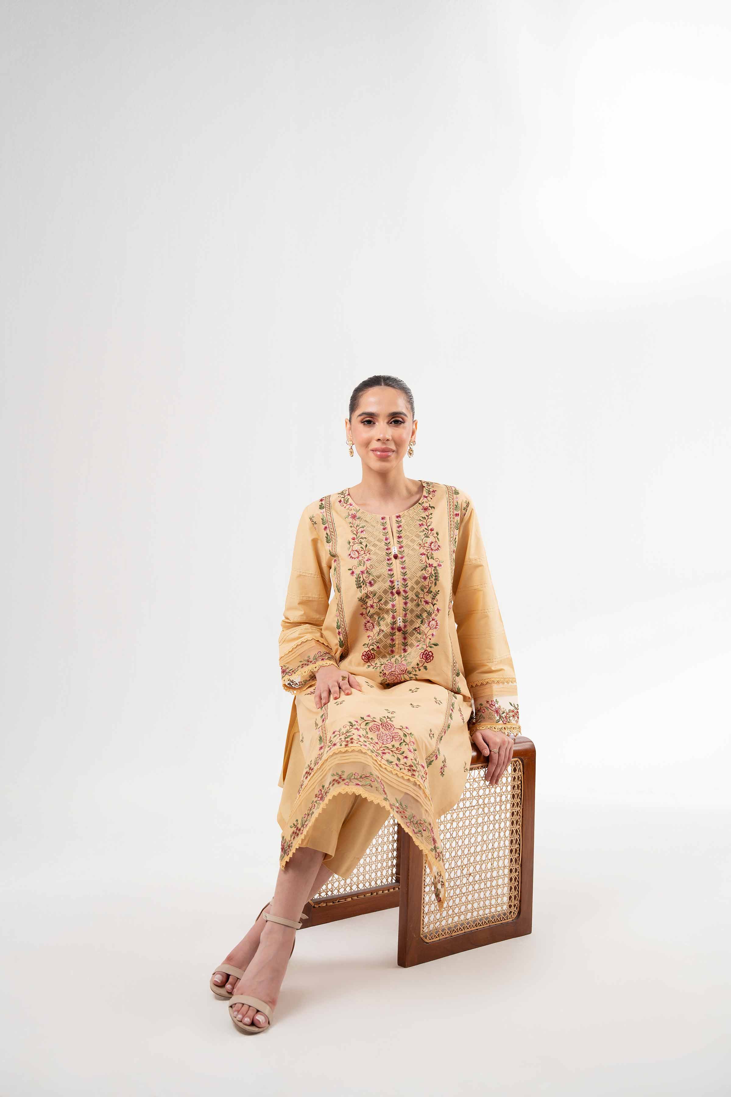 2 Piece - Dyed Embroidered Suit - 42502066 for Women - Unstitched Collection | Nishat | Shop Online