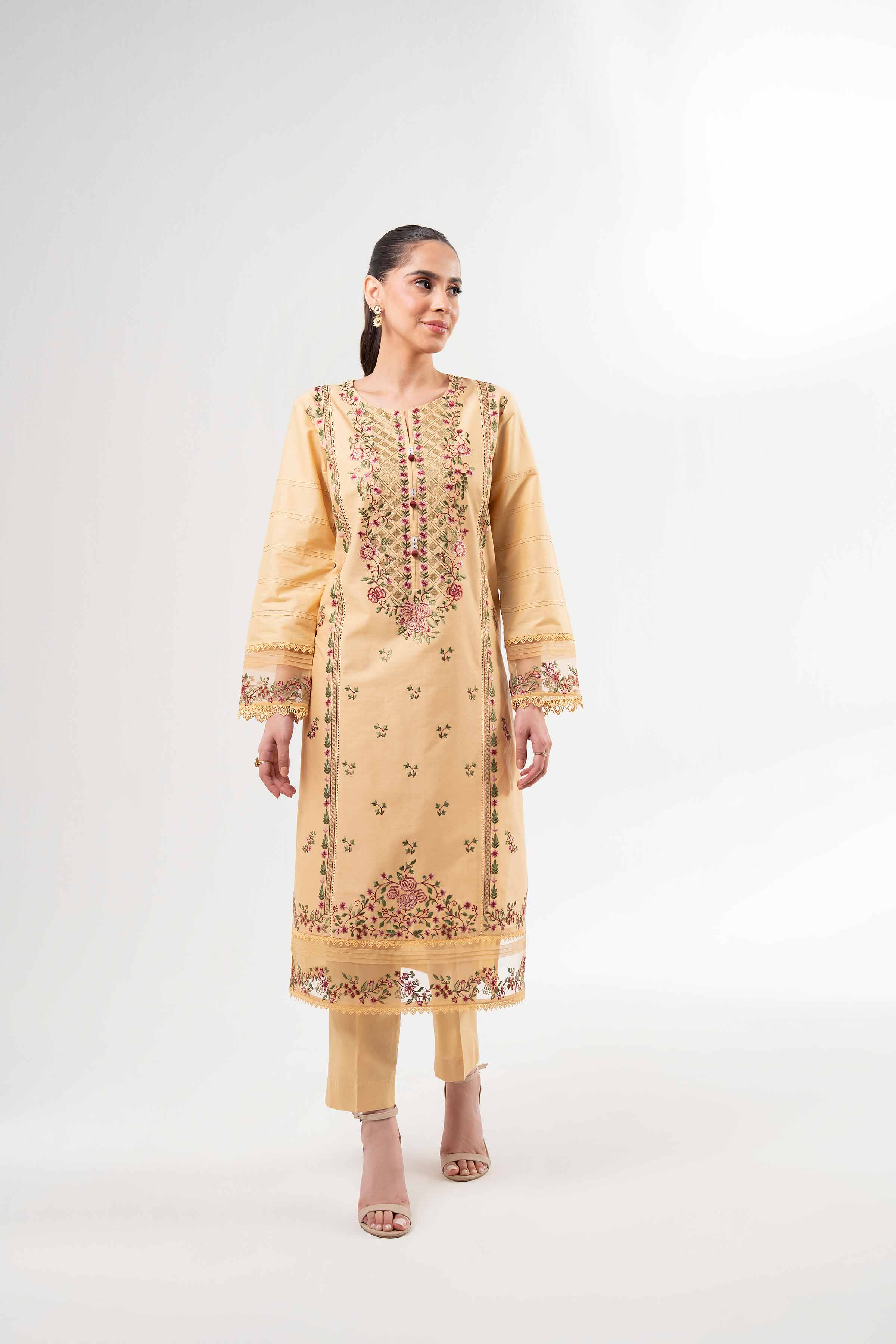 2 Piece - Dyed Embroidered Suit - 42502066 for Women - Unstitched Collection | Nishat | Shop Online