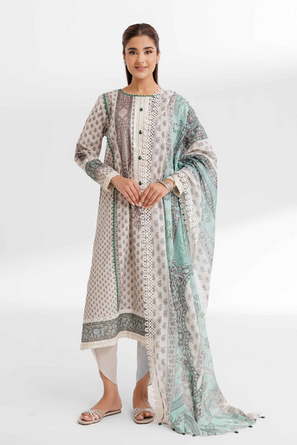 3 Piece - Digital Printed Suit - 42502084 for Women - Unstitched Collection | Nishat | Shop Online