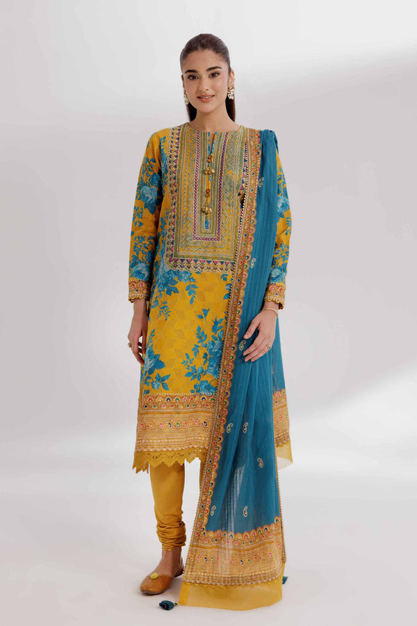 3 Piece - Digital Printed Suit - 42502213 for Women - Unstitched Collection | Nishat | Shop Online