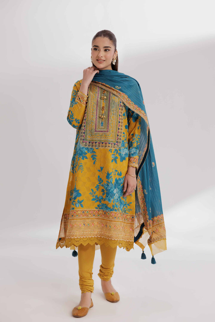 3 Piece - Digital Printed Suit - 42502213 for Women - Unstitched Collection | Nishat | Shop Online