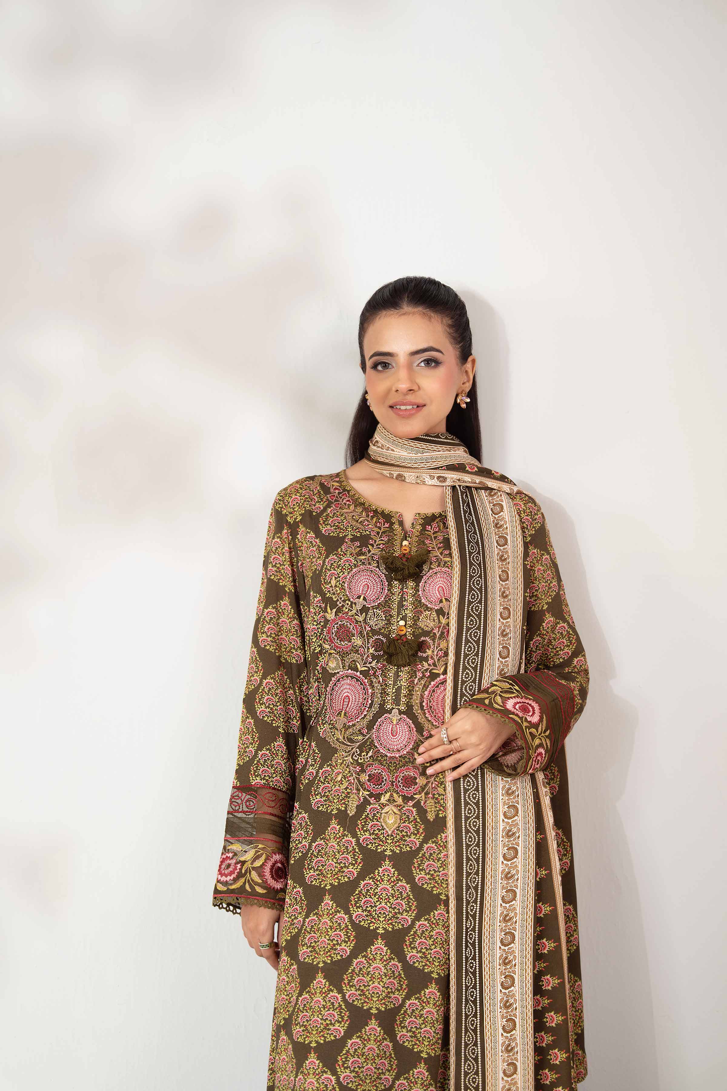 3 Piece - Printed Embroidered Suit - 42502367 for Women - Unstitched Collection | Nishat | Shop Online