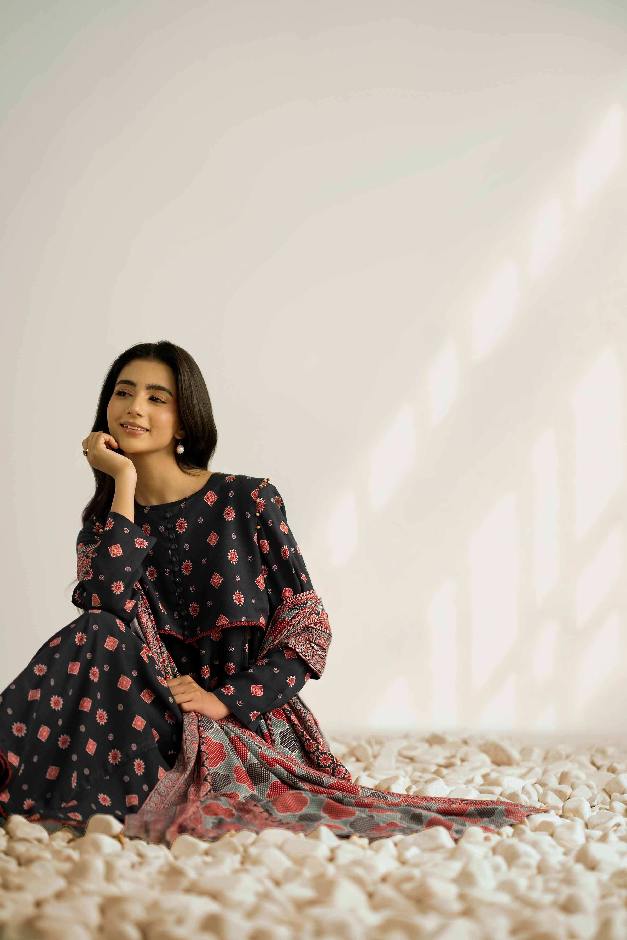 3 Piece - Printed Suit - 42502373 for Women - Unstitched Collection | Nishat | Shop Online