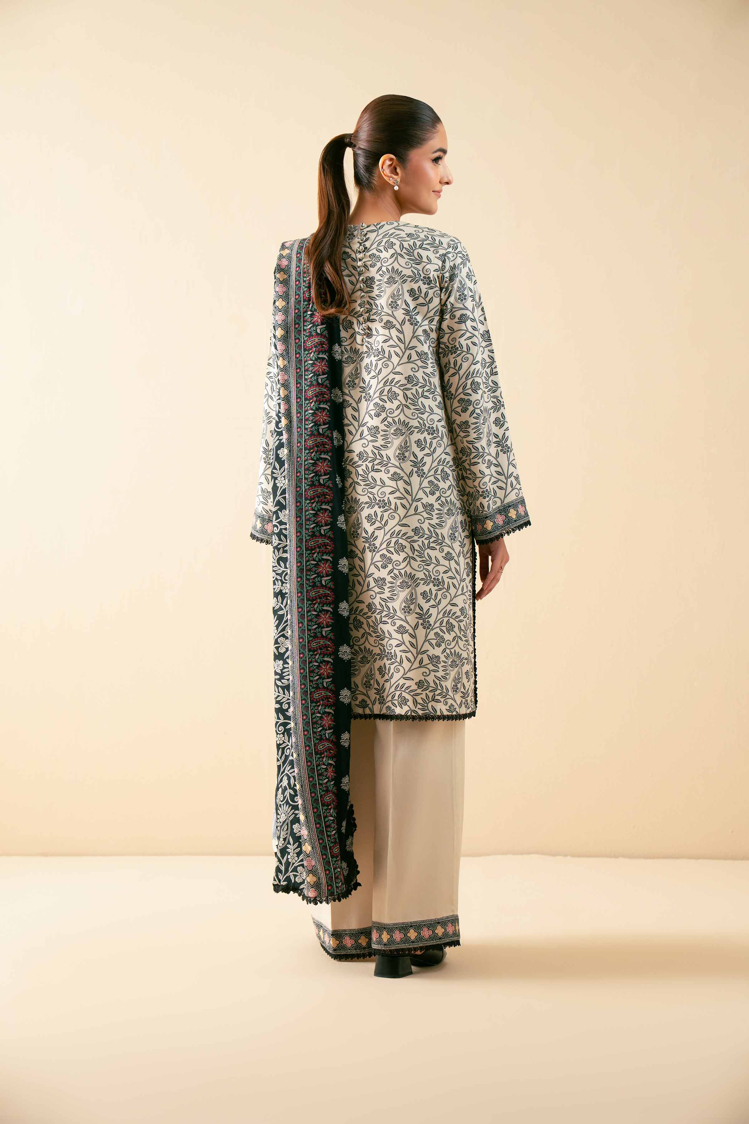 3 Piece - Printed Embroidered Suit - 42502615 for Women - Unstitched Collection | Nishat | Shop Online