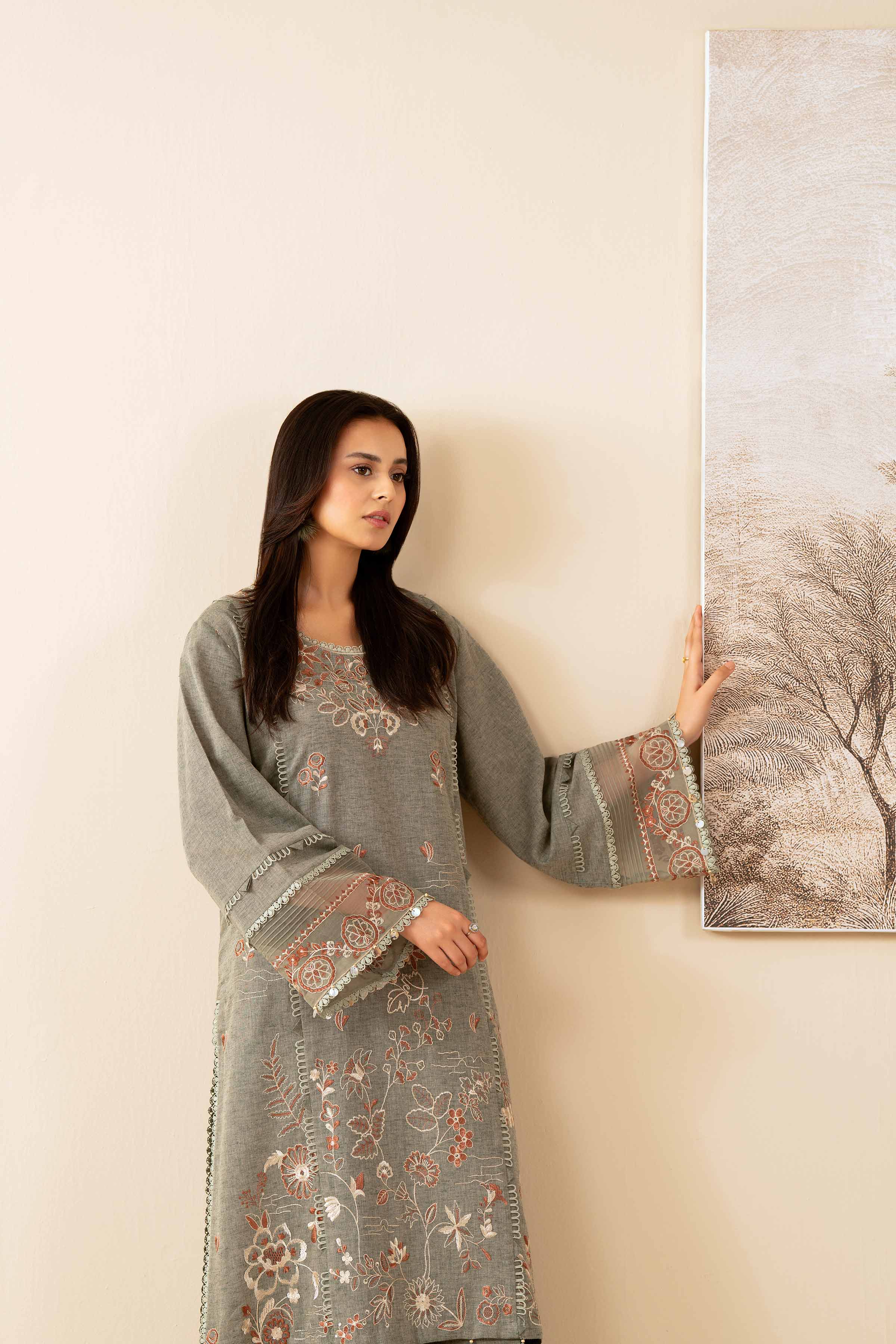 2 Piece - Embroidered Suit - 42502714 for Women - Unstitched Collection | Nishat | Shop Online