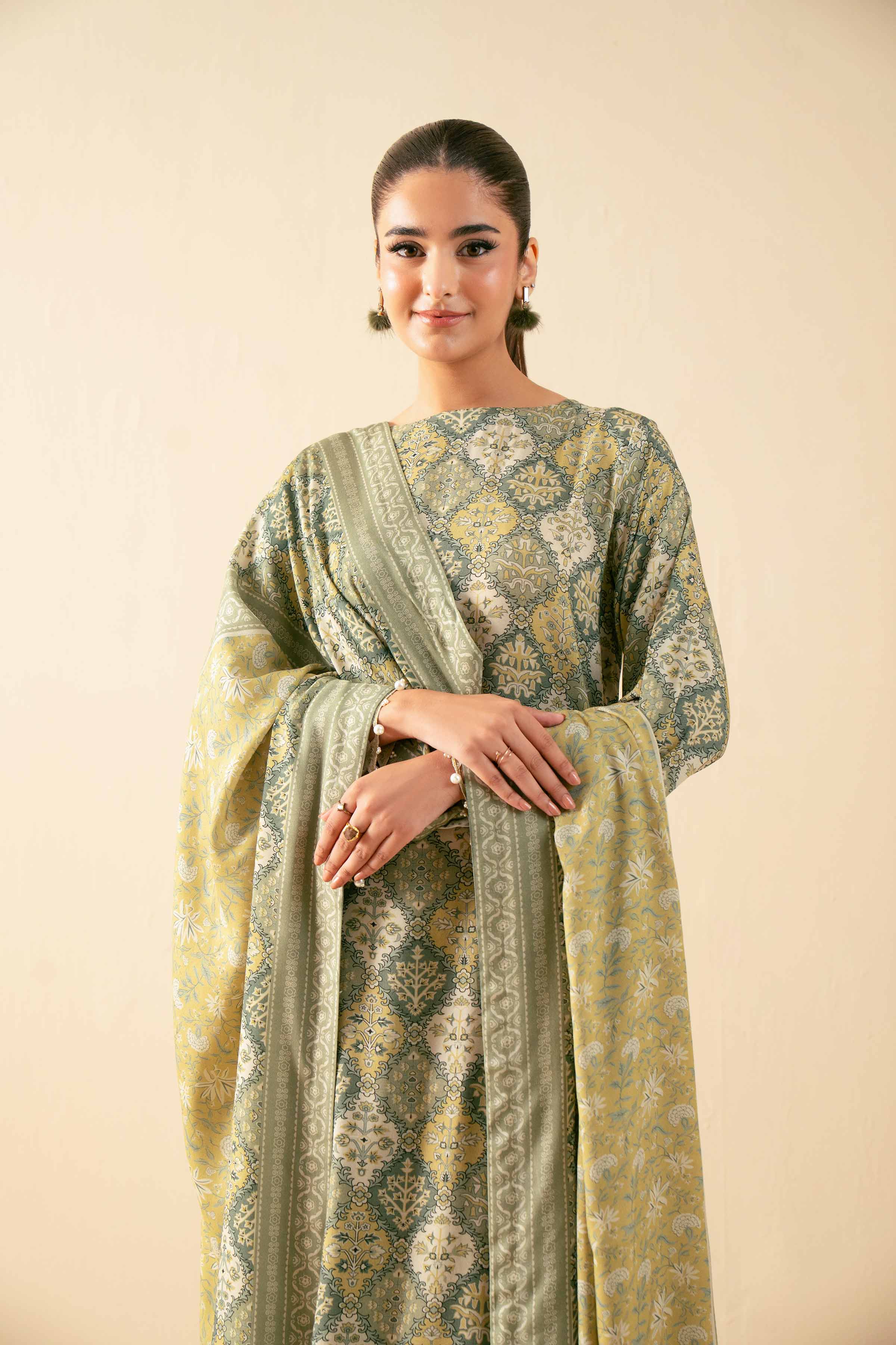 3 Piece - Printed Embroidered Suit - 42502822 for Women - Unstitched Collection | Nishat | Shop Online