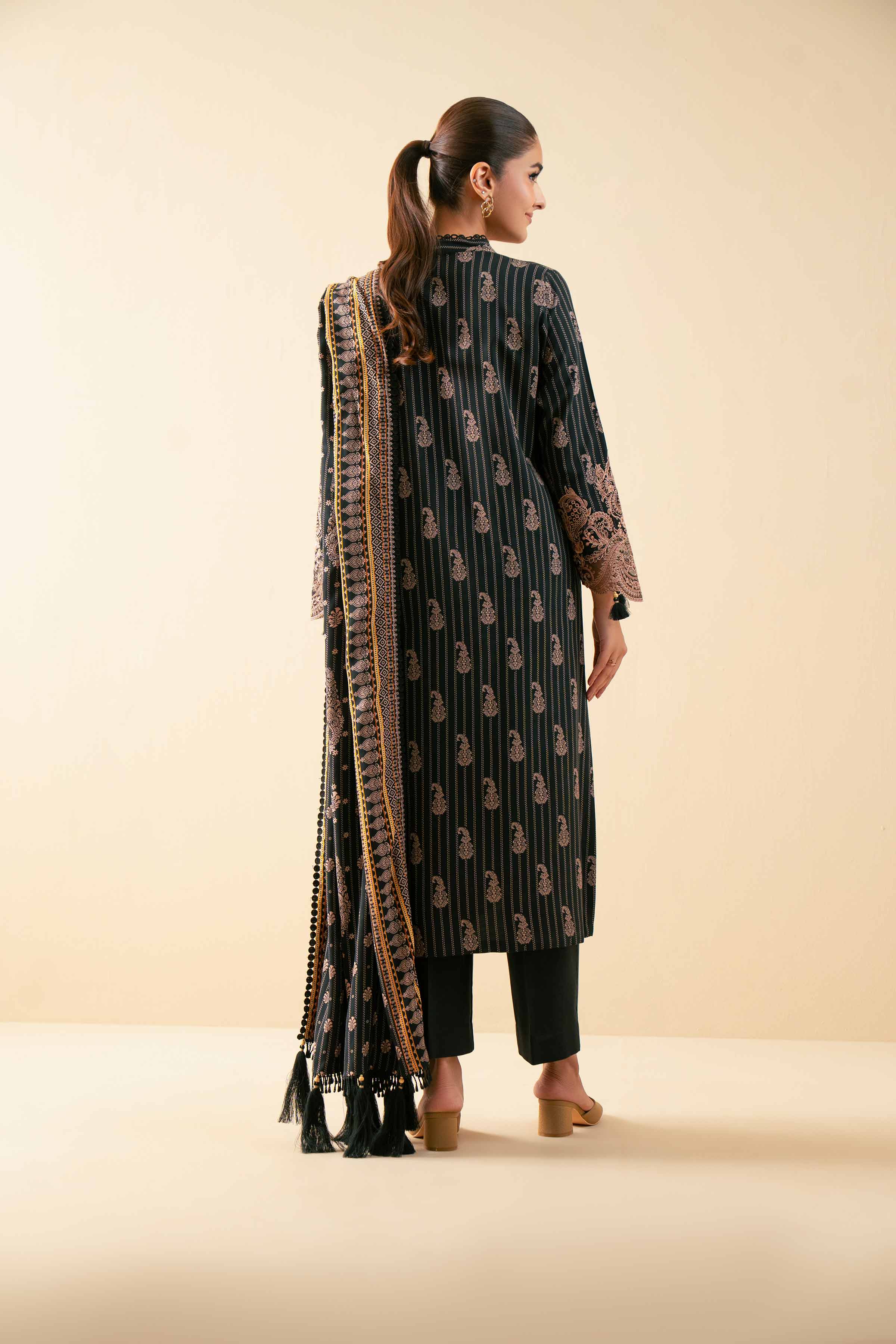 3 Piece - Printed Embroidered Suit - 42502828 for Women - Unstitched Collection | Nishat | Shop Online