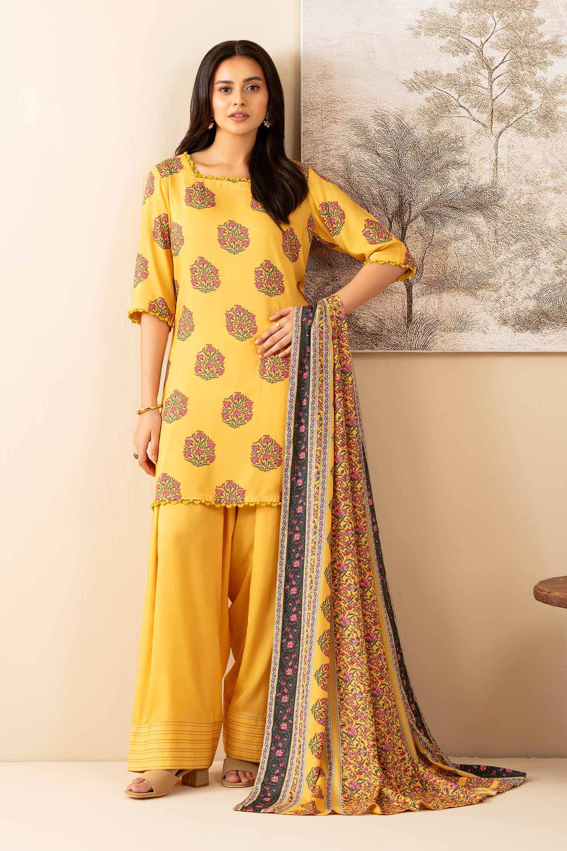 3 Piece - Printed Suit - 42502835 for Women - Unstitched Collection | Nishat | Shop Online