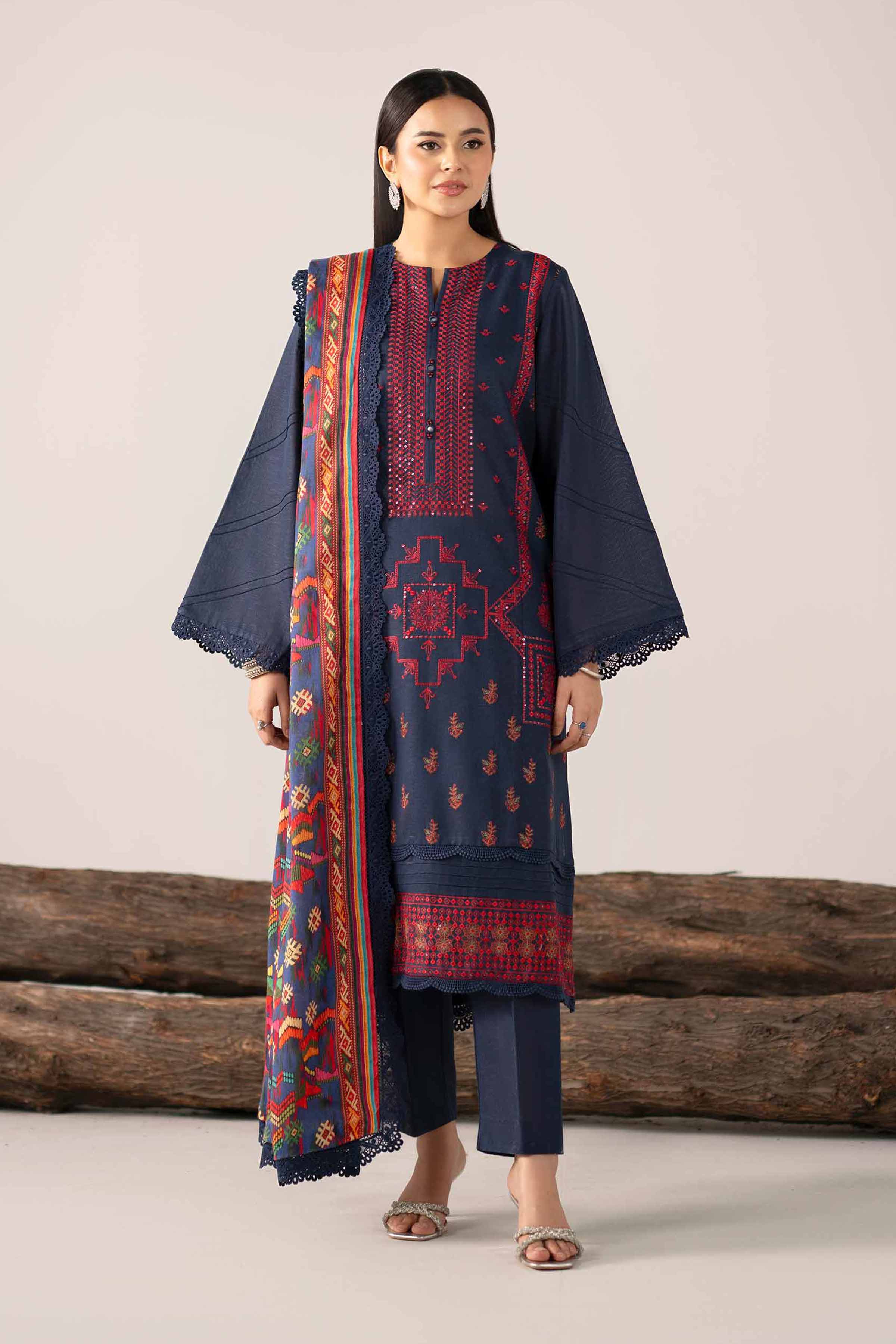 3 Piece - Digital Printed Embroidered Suit - 42502977 for Women - Unstitched Collection | Nishat | Shop Online