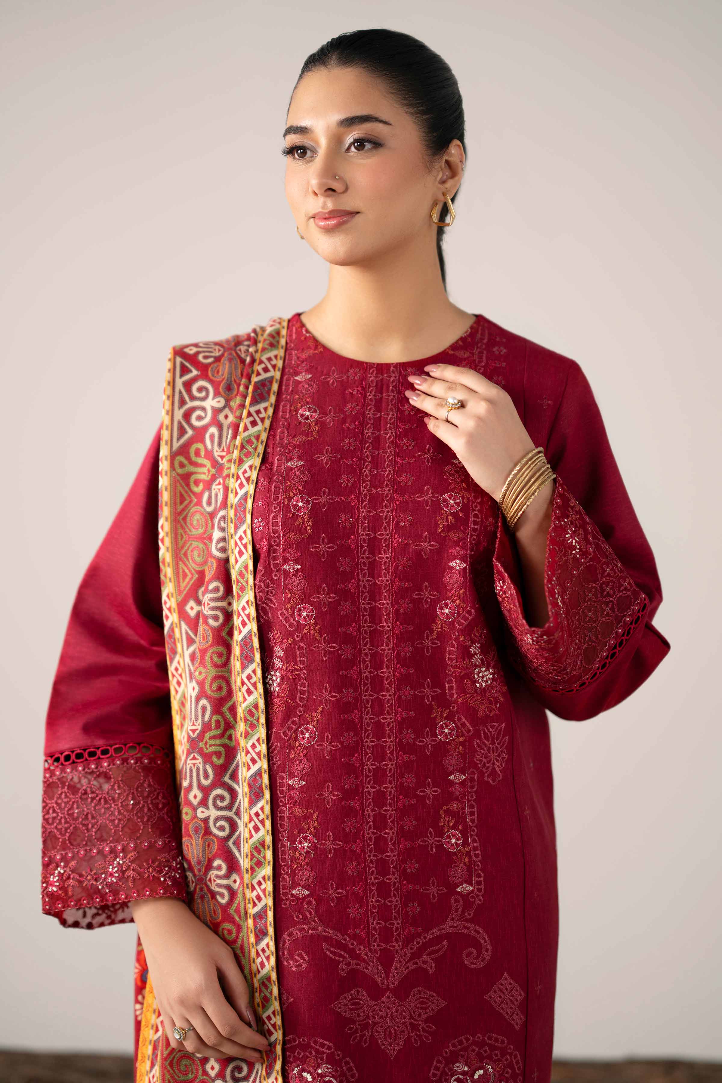 3 Piece - Digital Printed Embroidered Suit - 42502978 for Women - Unstitched Collection | Nishat | Shop Online