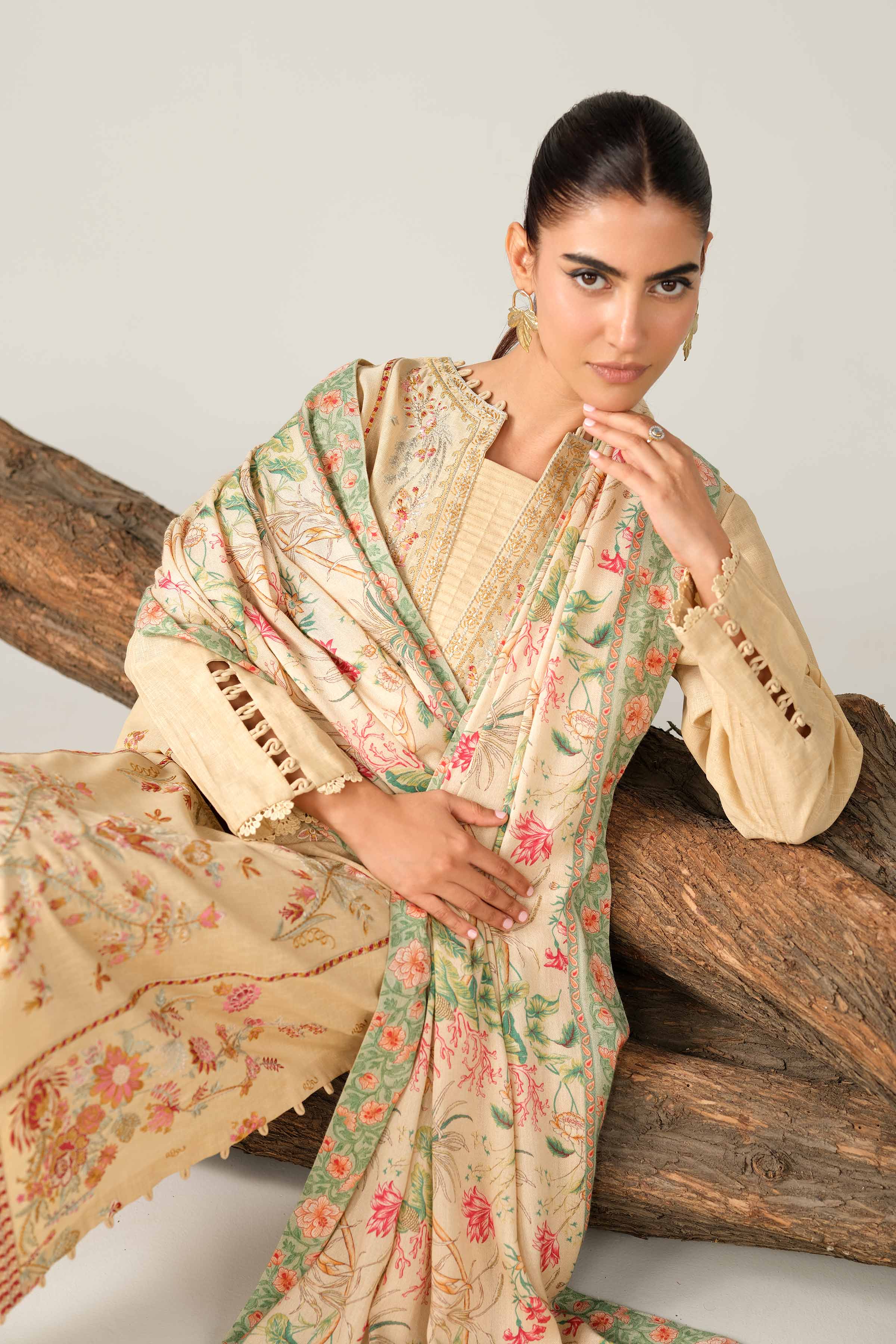 3 Piece - Digital Printed Embroidered Suit - 42502980 for Women - Unstitched Collection | Nishat | Shop Online