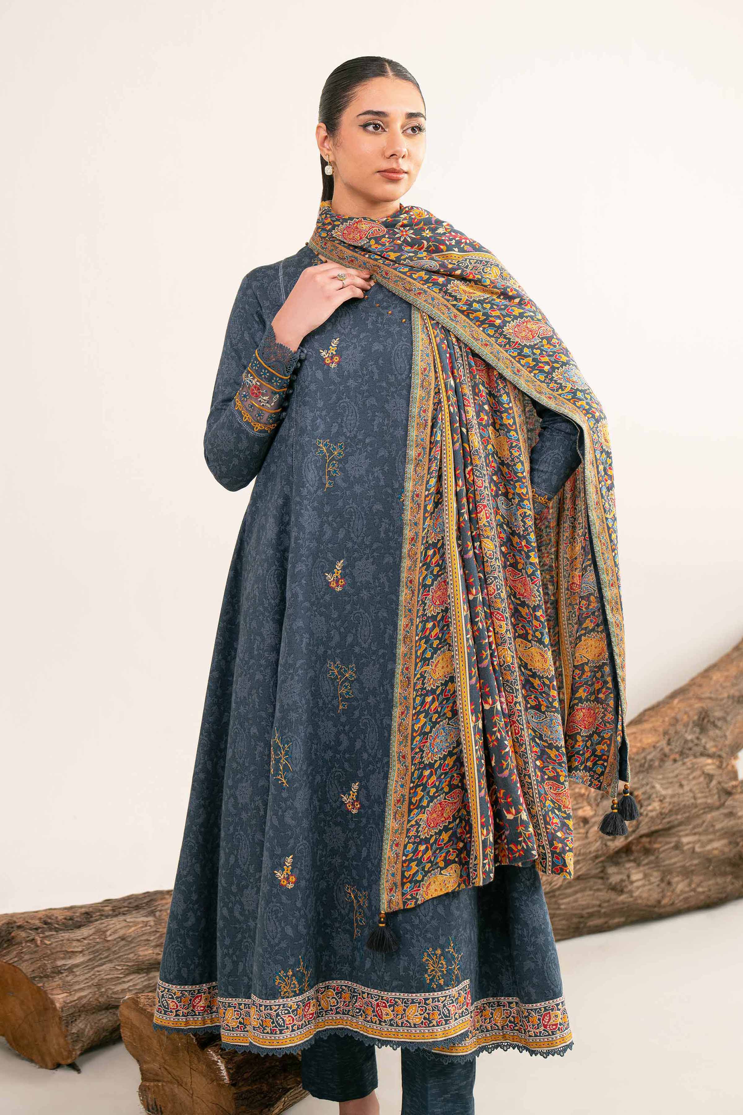 3 Piece - Digital Printed Embroidered Suit - 42502987 for Women - Unstitched Collection | Nishat | Shop Online