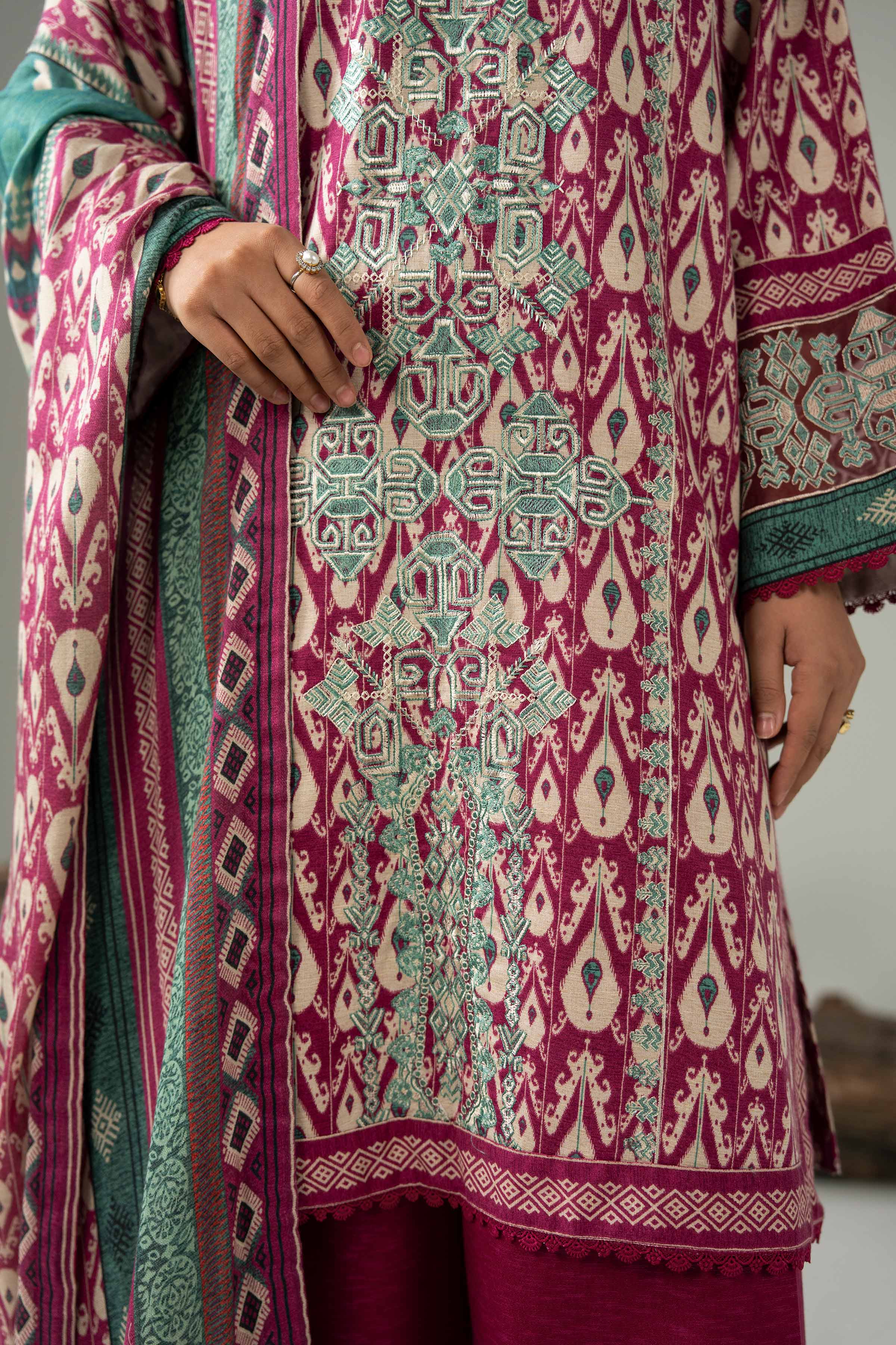 3 Piece - Digital Printed Embroidered Suit - 42502989 for Women - Unstitched Collection | Nishat | Shop Online