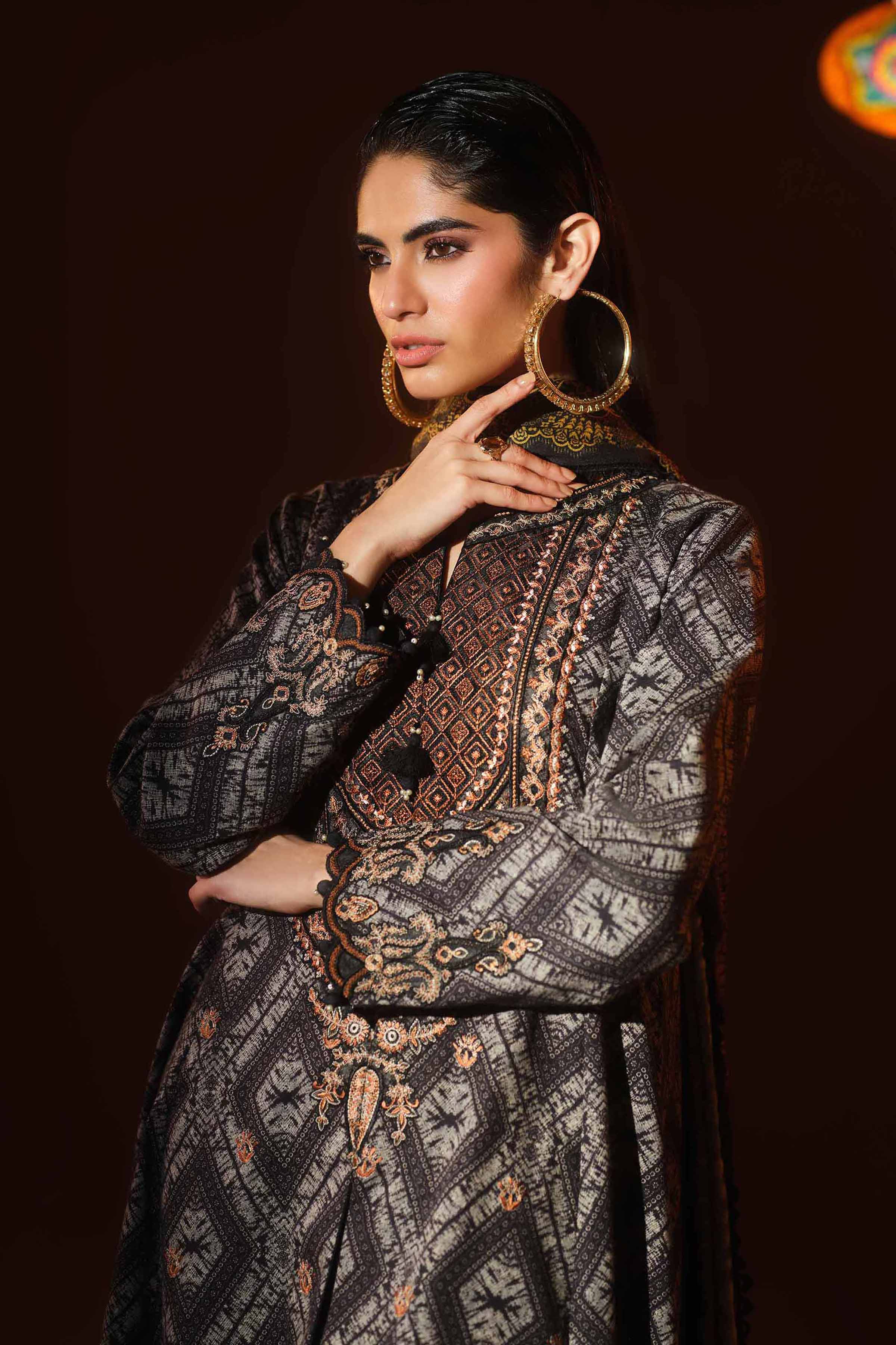 3 Piece - Digital Printed Embroidered Suit - 42502992 for Women - Unstitched Collection | Nishat | Shop Online