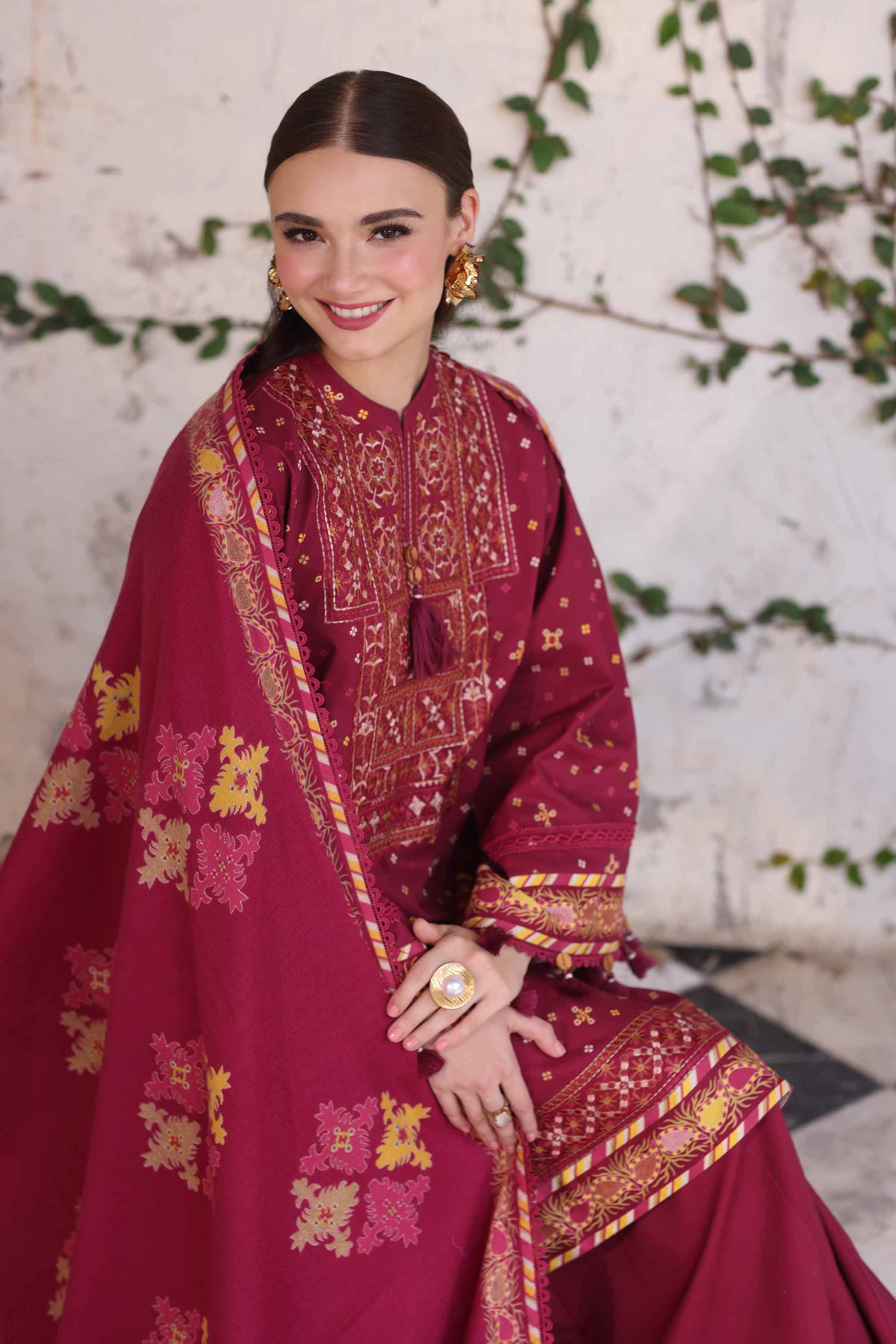 3 Piece - Printed Embroidered Suit - 42503728 for Women - Unstitched Collection | Nishat | Shop Online