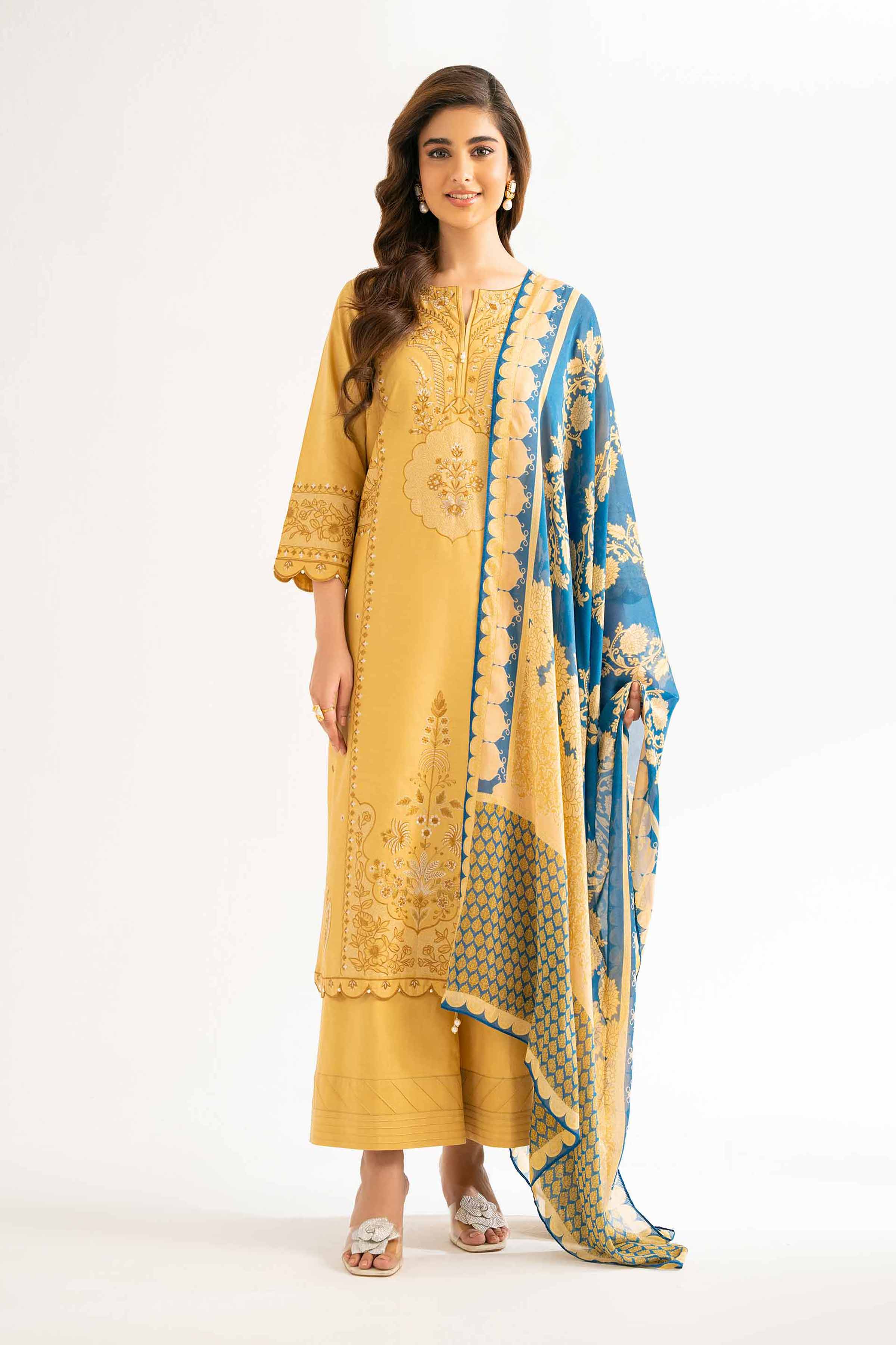 3 Piece - Printed Embroidered Suit - 42519168 for Women - Unstitched Collection | Nishat | Shop Online