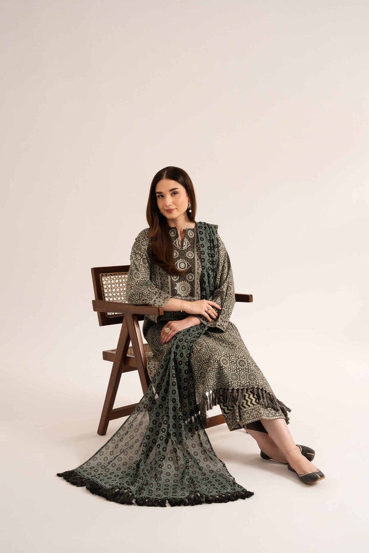 3 Piece - Printed Embroidered Suit - 42519179 for Women - Unstitched Collection | Nishat | Shop Online