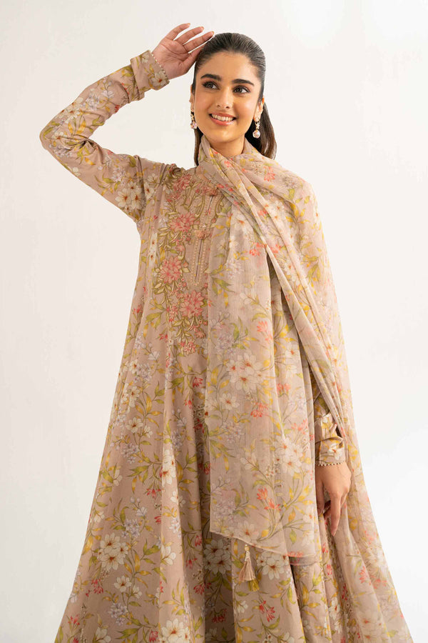3 Piece - Printed Embroidered Suit - 42519402 for Women - Unstitched Collection | Nishat | Shop Online