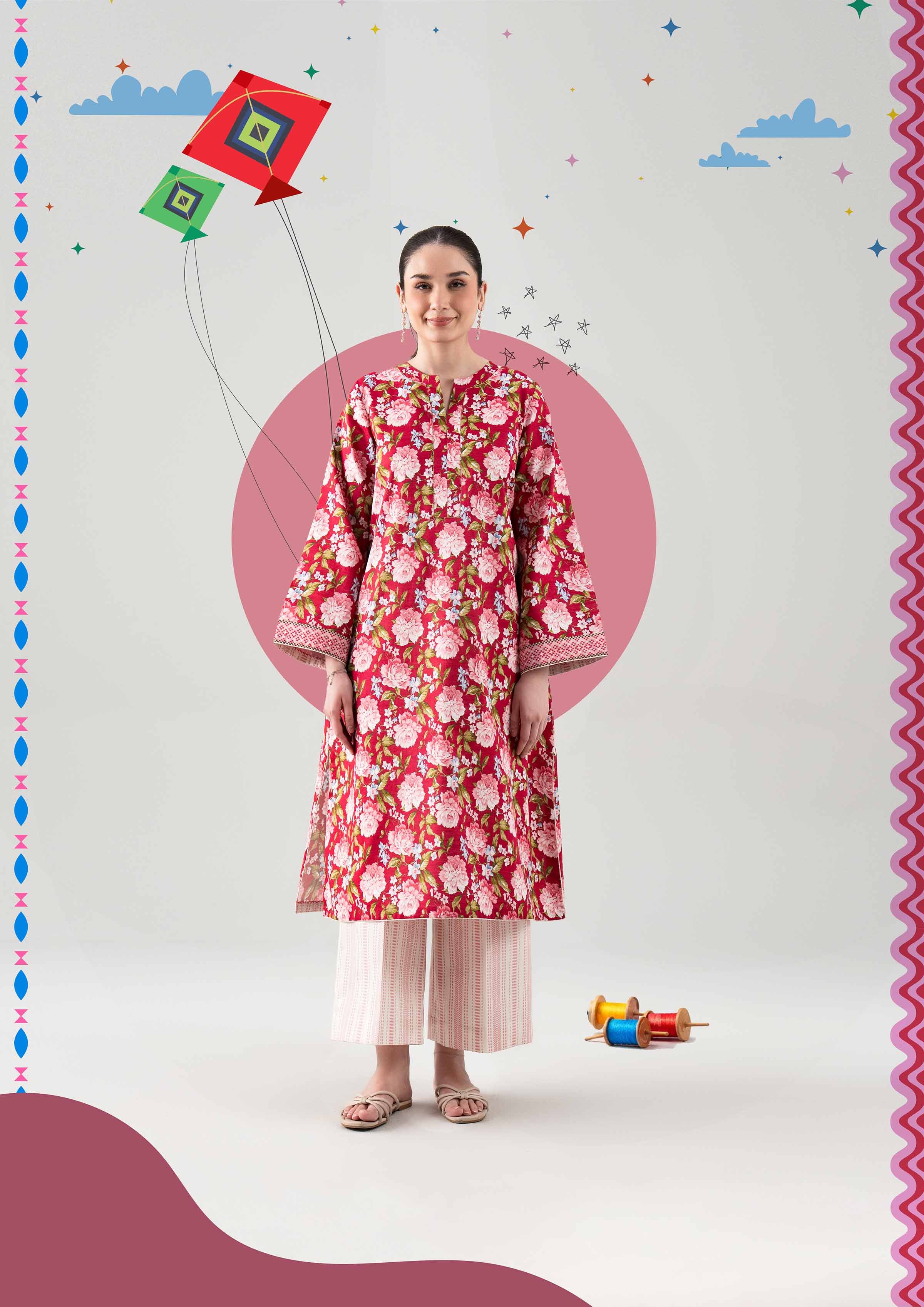 2 Piece - Printed Suit - 42601036 for Women - Unstitched Collection | Nishat | Shop Online