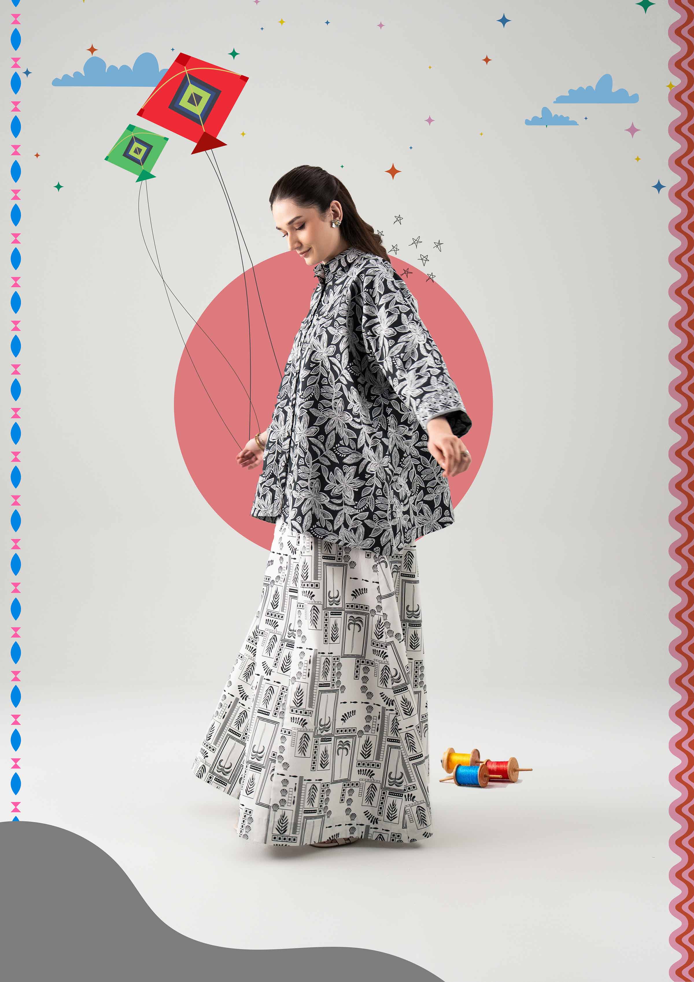 2 Piece - Printed Suit - 42601039 for Women - Unstitched Collection | Nishat | Shop Online