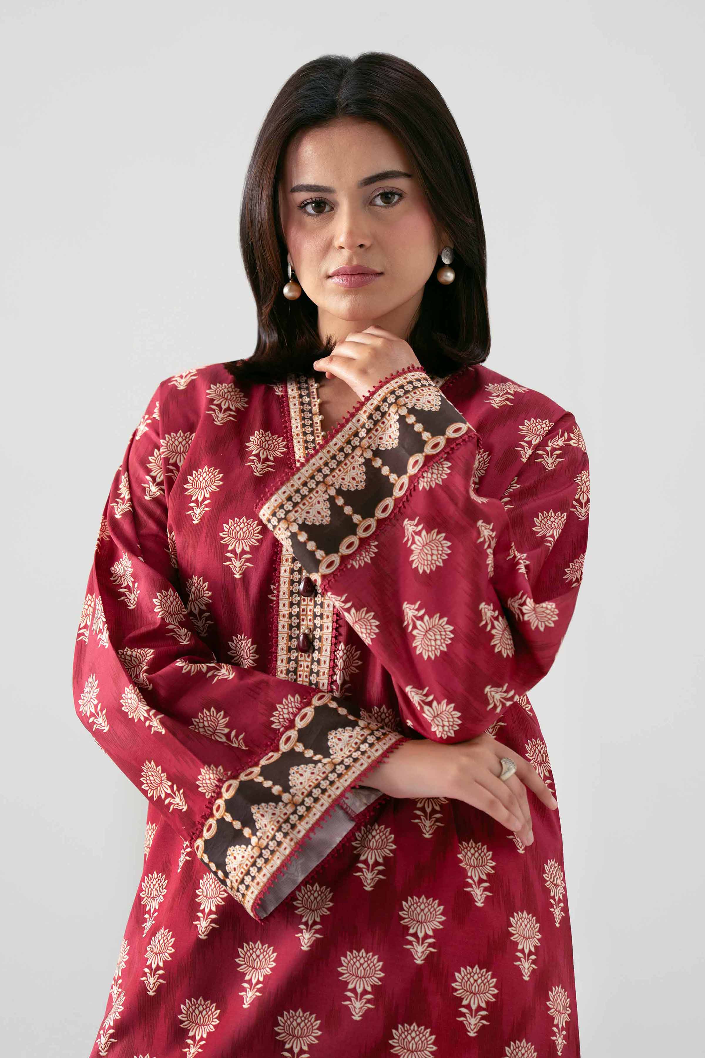 2 Piece - Printed Suit - 42601045 for Women - Unstitched Collection | Nishat | Shop Online