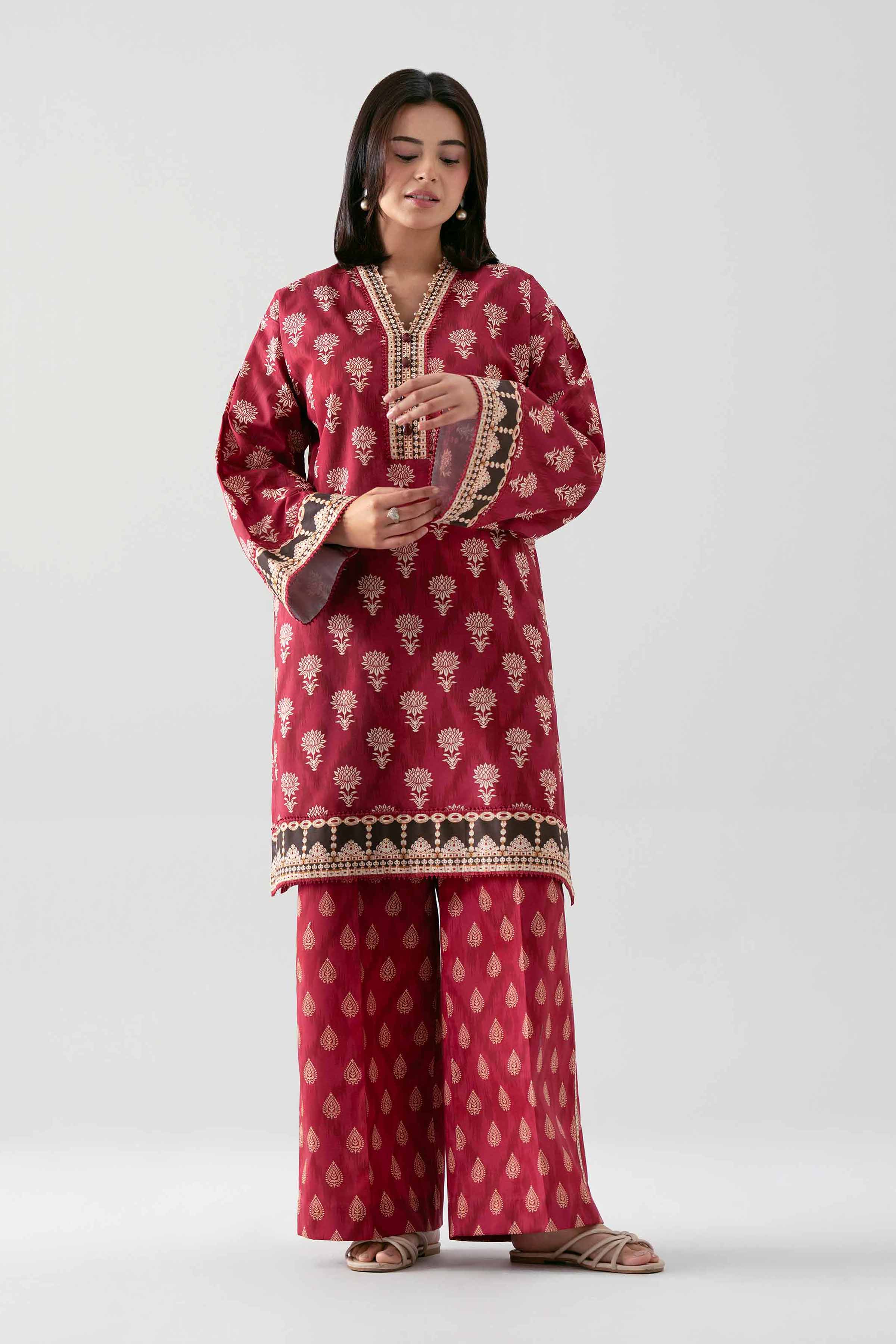 2 Piece - Printed Suit - 42601045 for Women - Unstitched Collection | Nishat | Shop Online