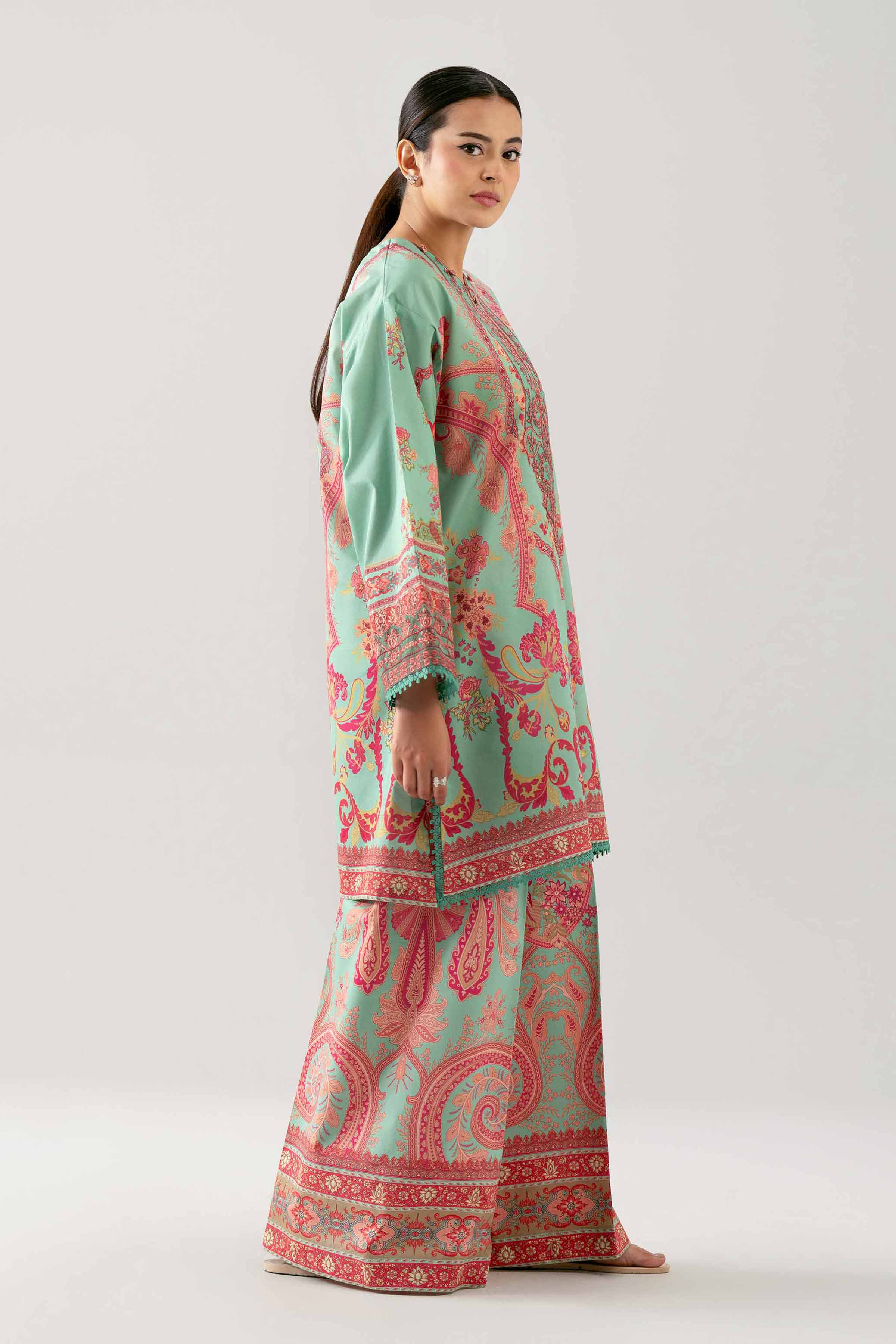 2 Piece - Digital Printed Embroidered Suit - 42601060 for Women - Unstitched Collection | Nishat | Shop Online