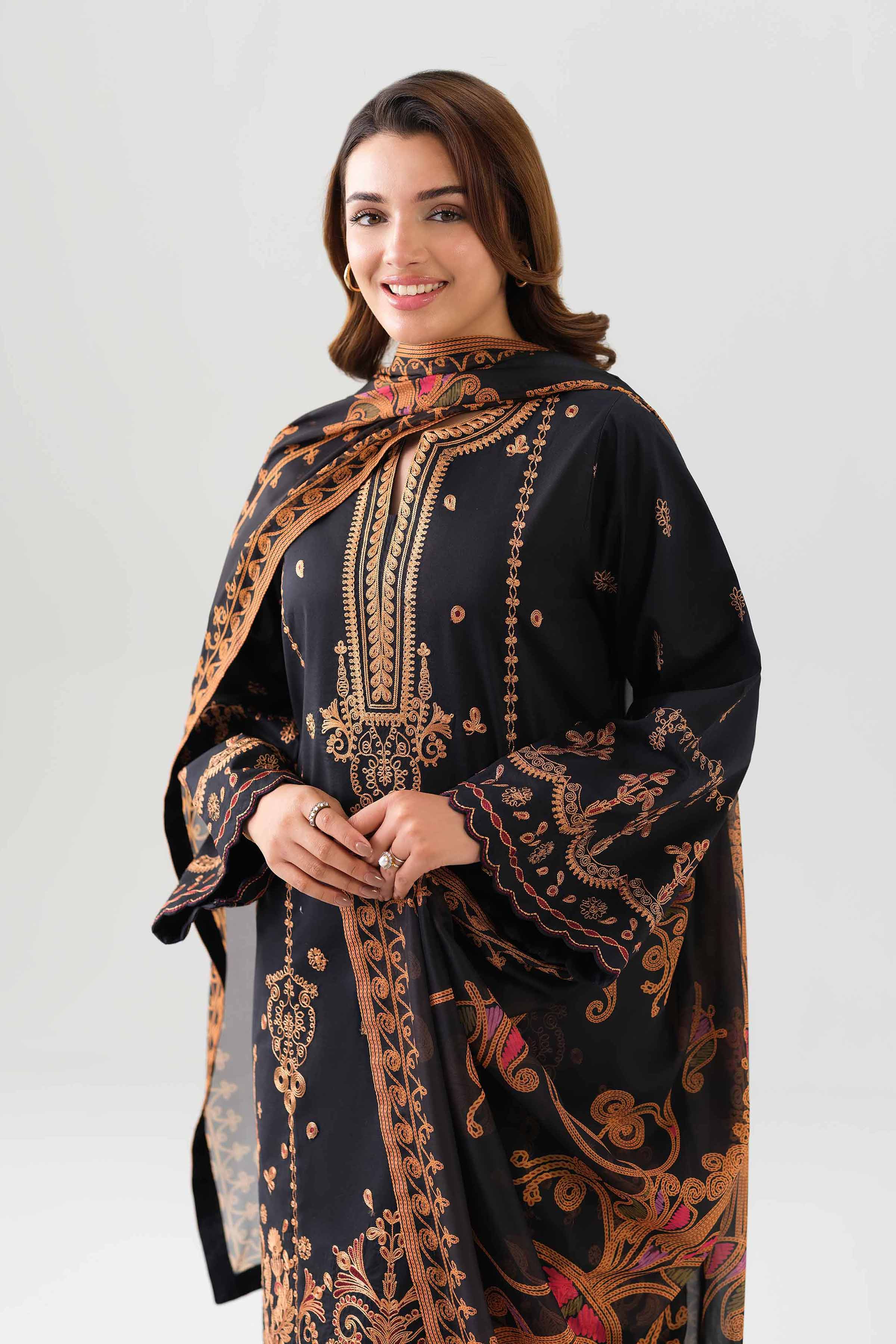 3 Piece - Digital Printed Embroidered Suit - 42601071 for Women - Unstitched Collection | Nishat | Shop Online